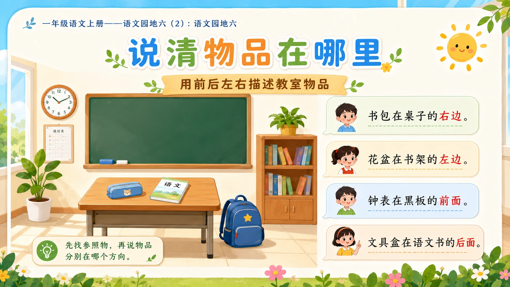 小学六年制统编教材系列课件——一年级语文上册：语文园地六（2） - 预览图13