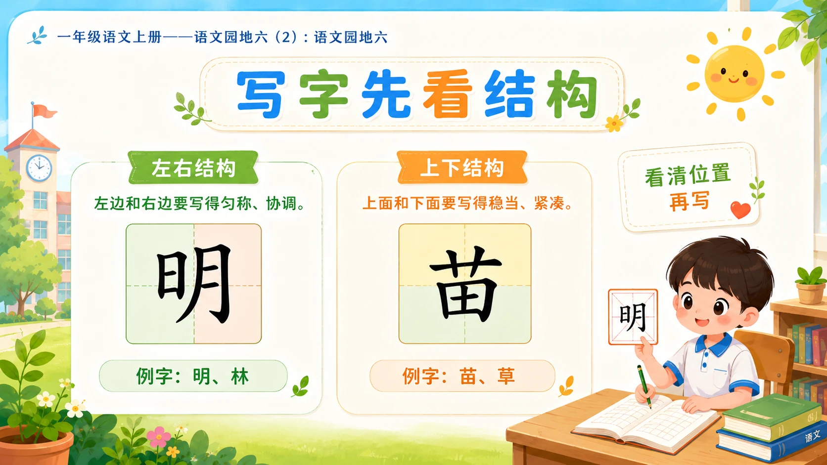 小学六年制统编教材系列课件——一年级语文上册：语文园地六（2） - 预览图15
