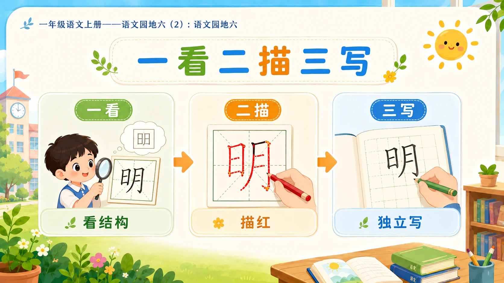 小学六年制统编教材系列课件——一年级语文上册：语文园地六（2） - 预览图16
