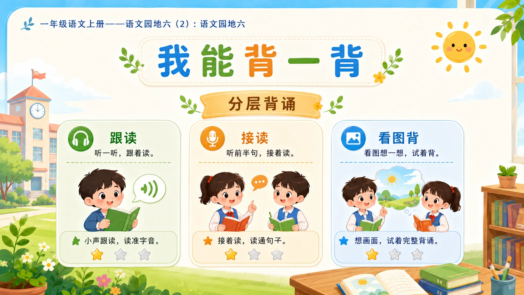 小学六年制统编教材系列课件——一年级语文上册：语文园地六（2） - 预览图9