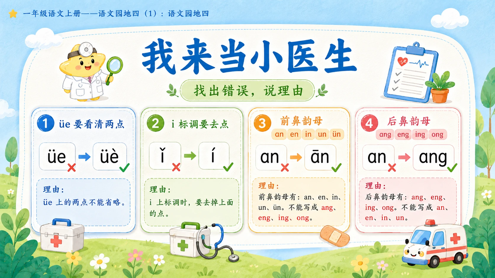 小学六年制统编教材系列课件——一年级语文上册：语文园地四（1） - 预览图15