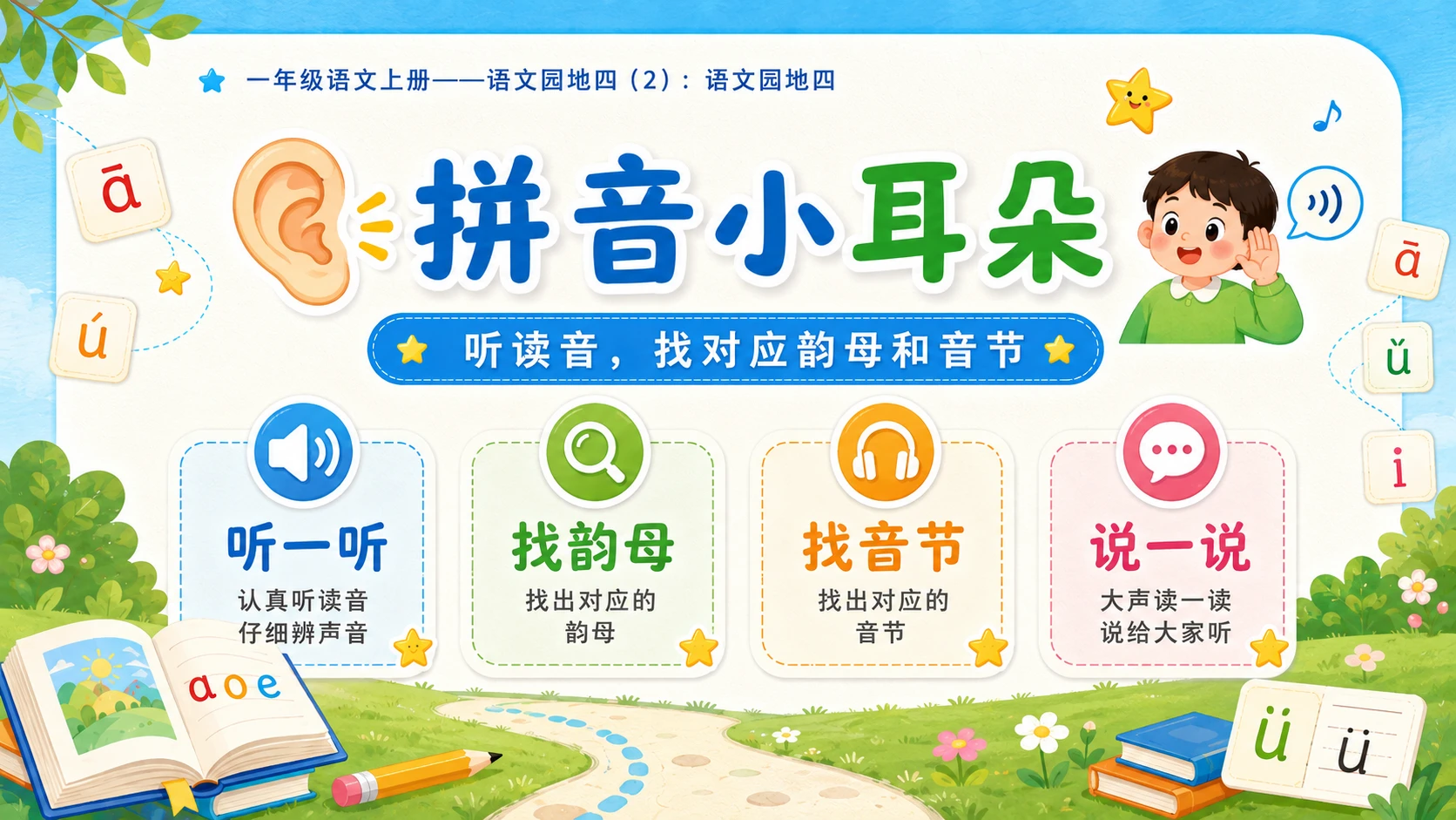 小学六年制统编教材系列课件——一年级语文上册：语文园地四（2） - 预览图3
