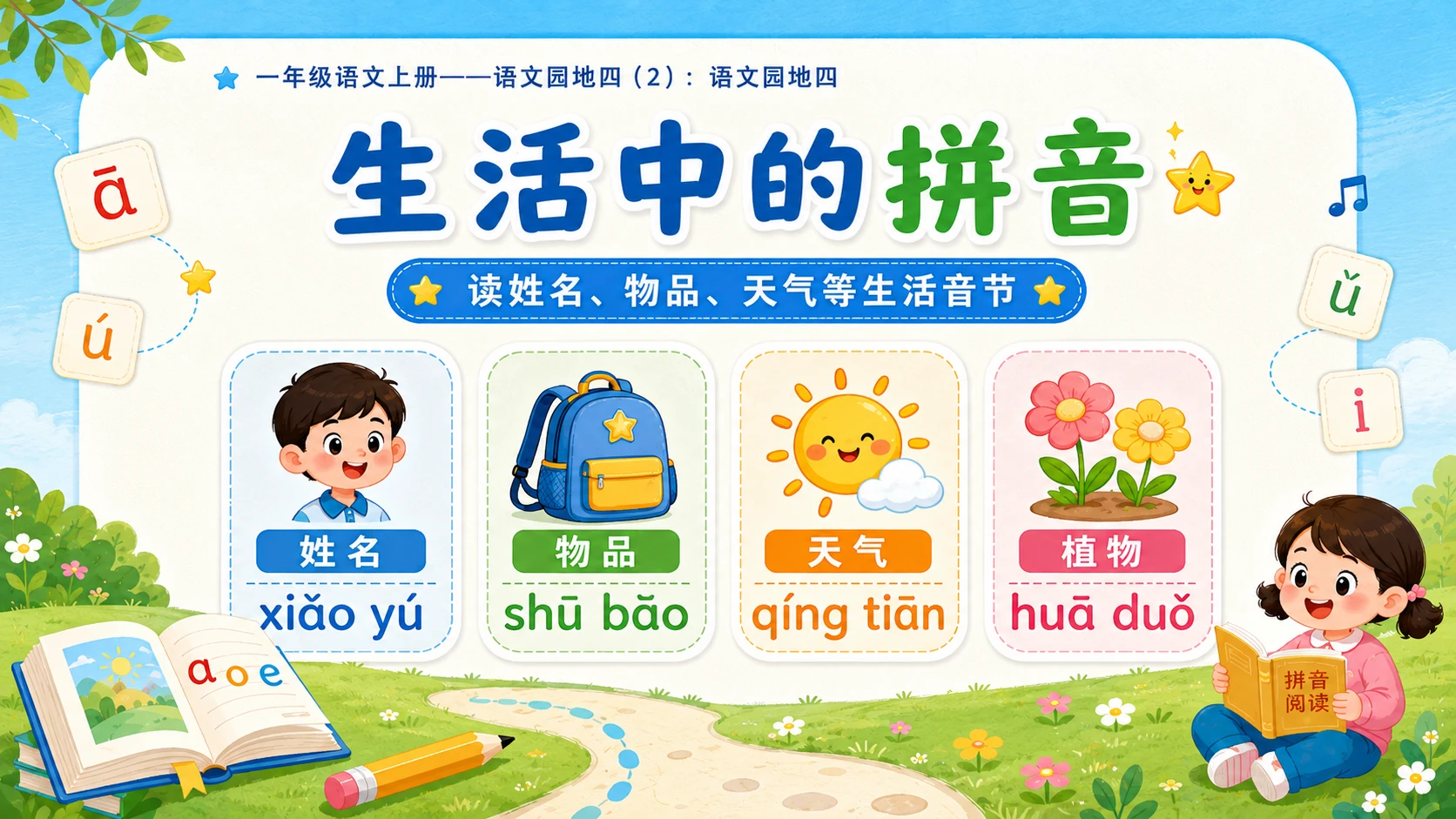 小学六年制统编教材系列课件——一年级语文上册：语文园地四（2） - 预览图8