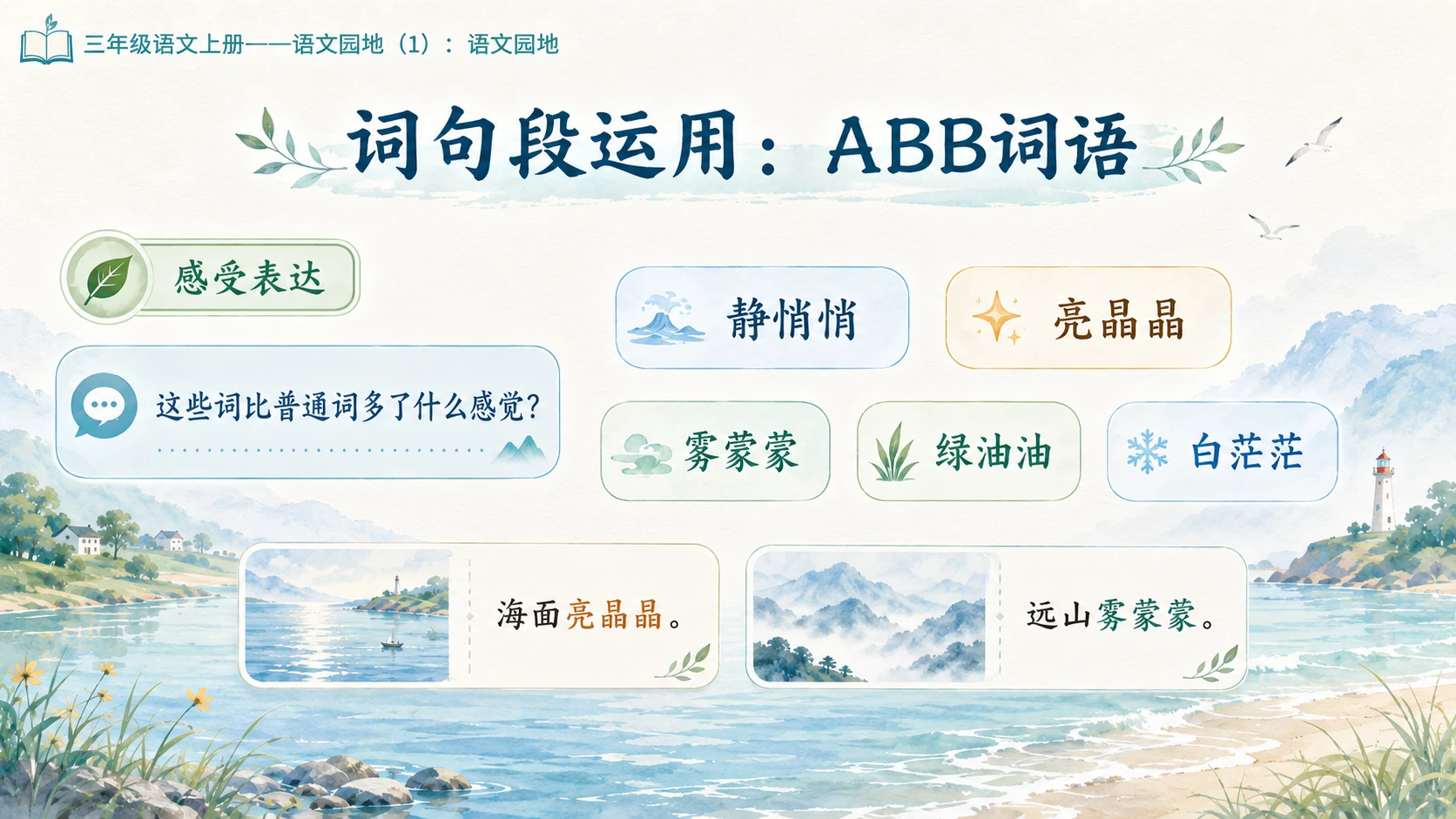 小学六年制统编教材系列课件——三年级语文上册：第六单元语文园地（1） - 预览图11