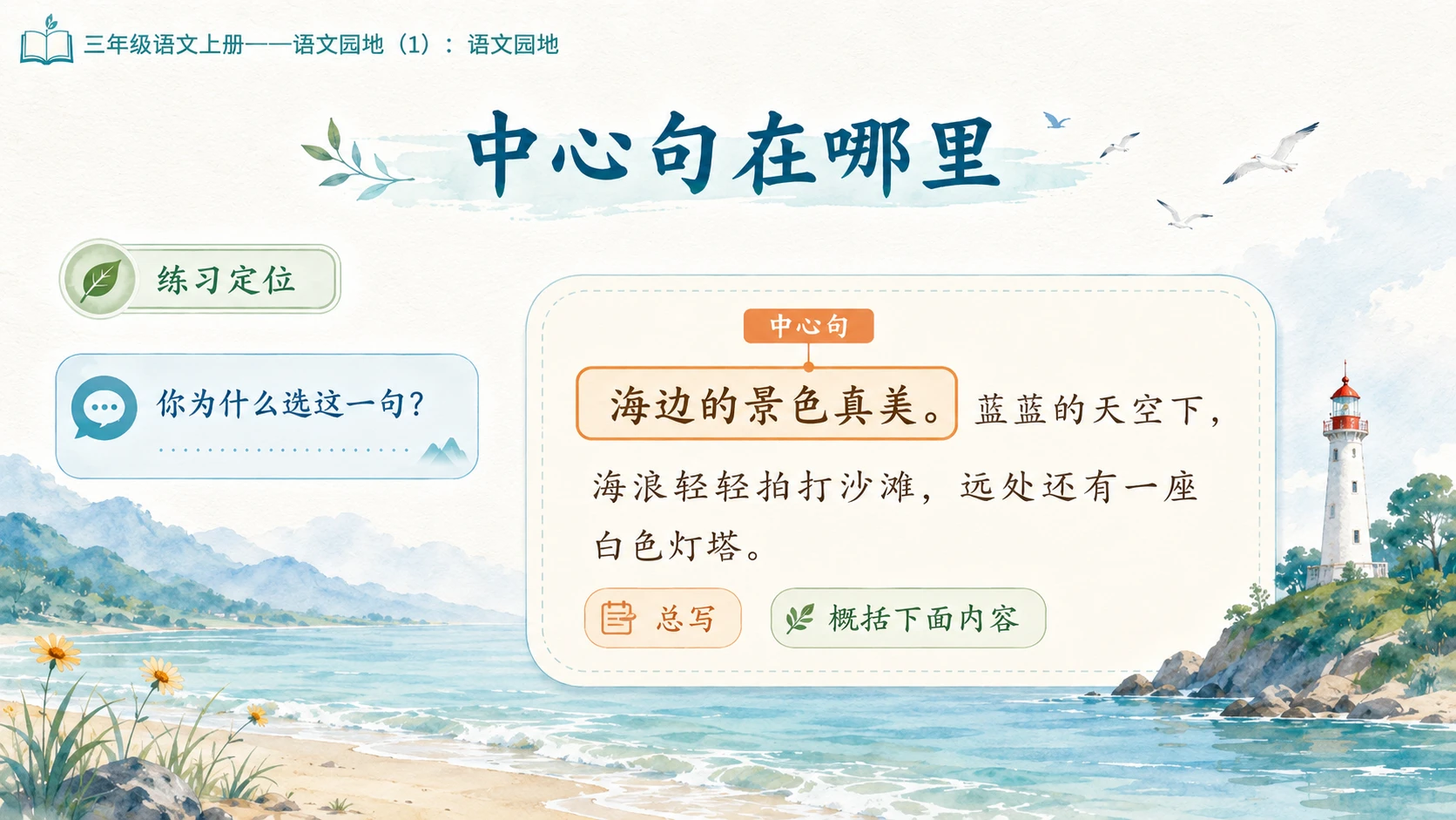 小学六年制统编教材系列课件——三年级语文上册：第六单元语文园地（1） - 预览图5