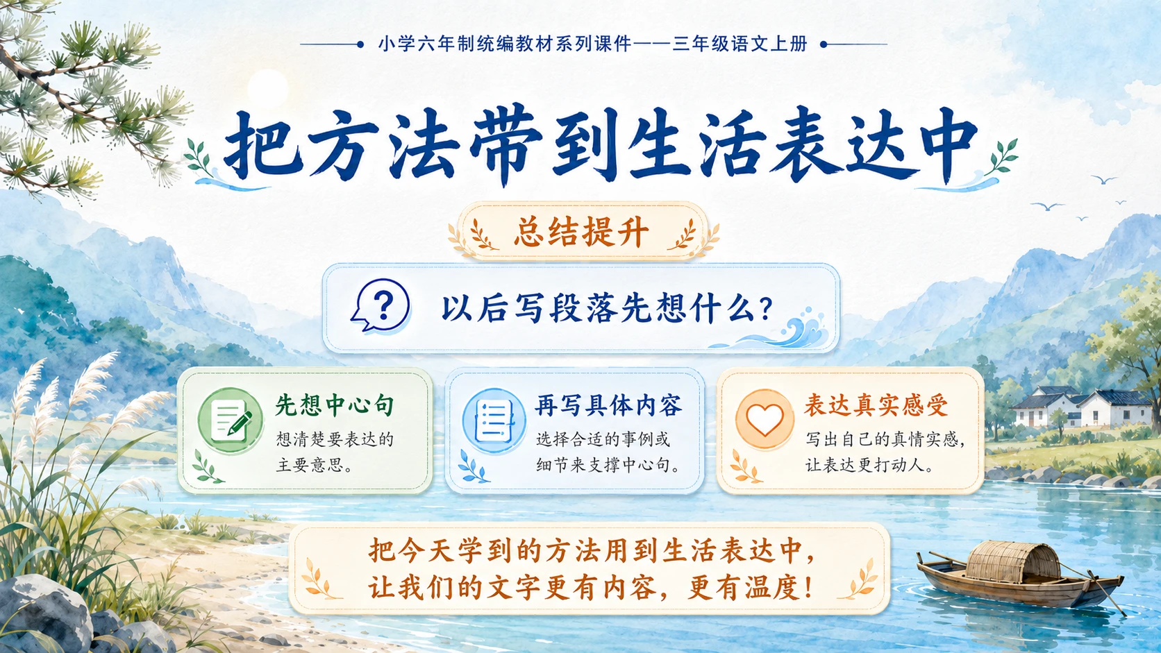 小学六年制统编教材系列课件——三年级语文上册：第六单元语文园地（2） - 预览图14