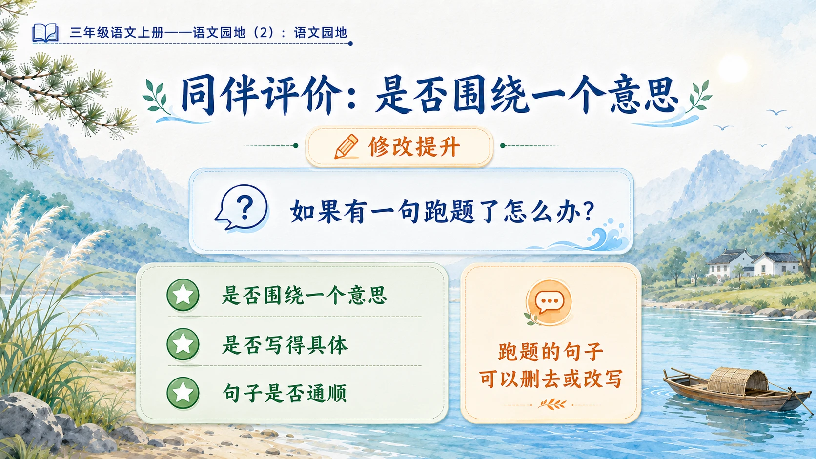 小学六年制统编教材系列课件——三年级语文上册：第六单元语文园地（2） - 预览图7