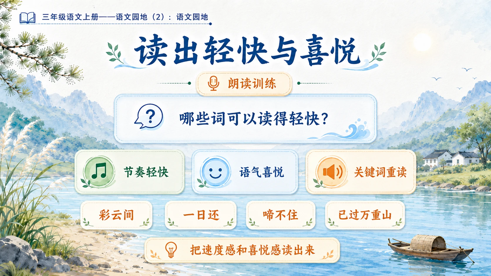 小学六年制统编教材系列课件——三年级语文上册：第六单元语文园地（2） - 预览图8