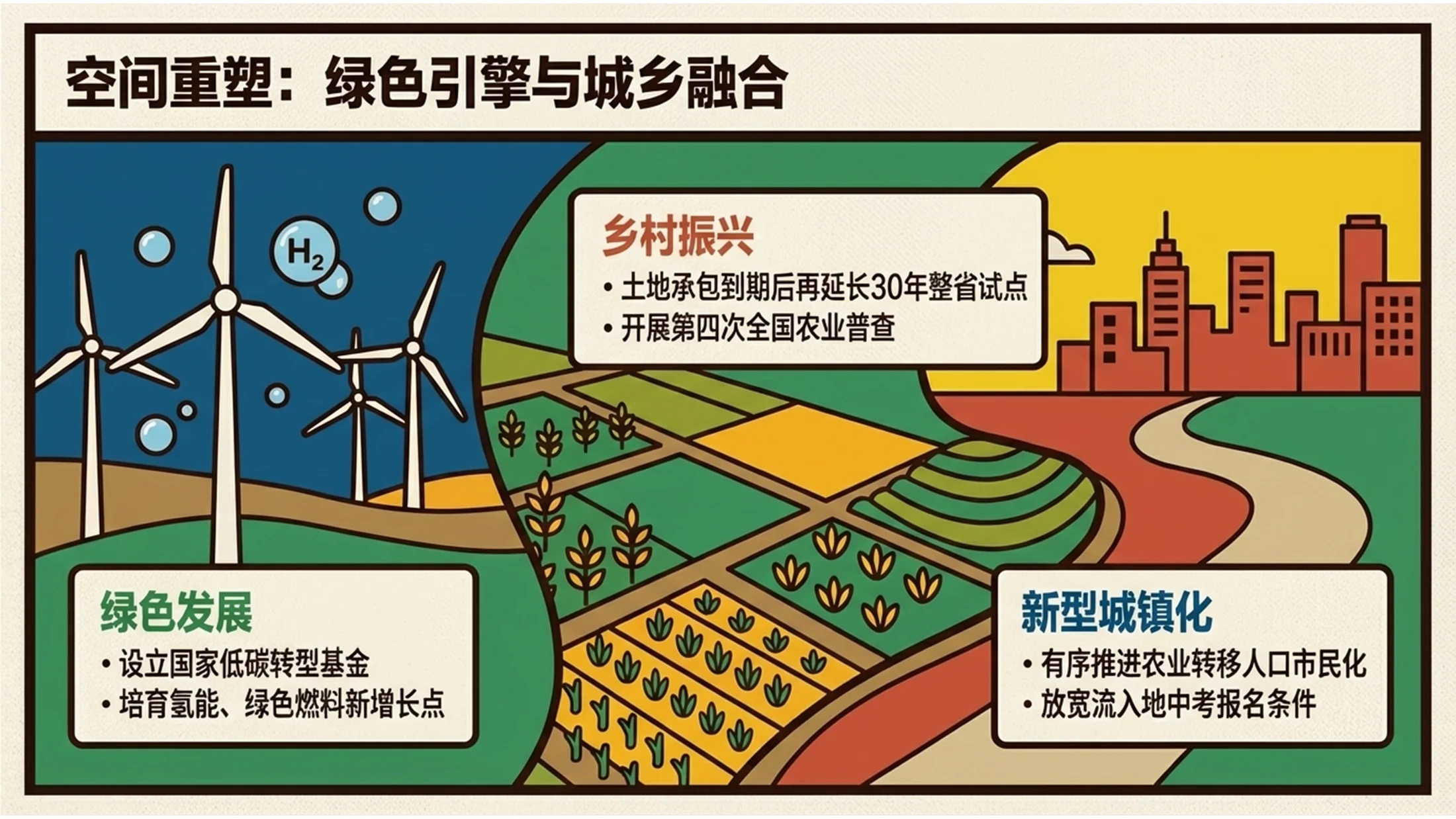 多色块高更风格政府工作报告PPT - 预览图10