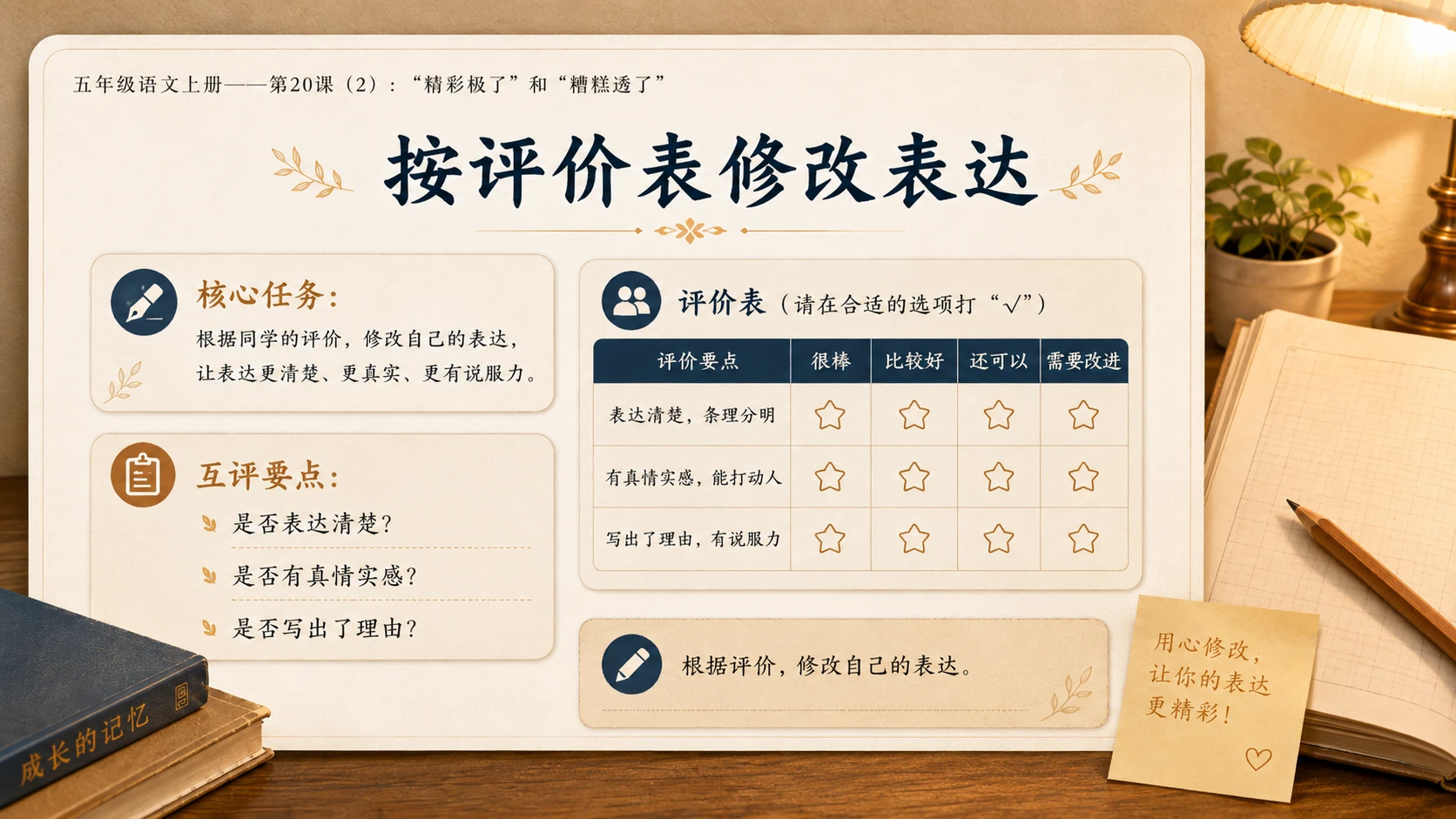小学六年制统编教材系列课件——五年级语文上册第20课（2）：“精彩极了”和“糟糕透了” - 预览图15