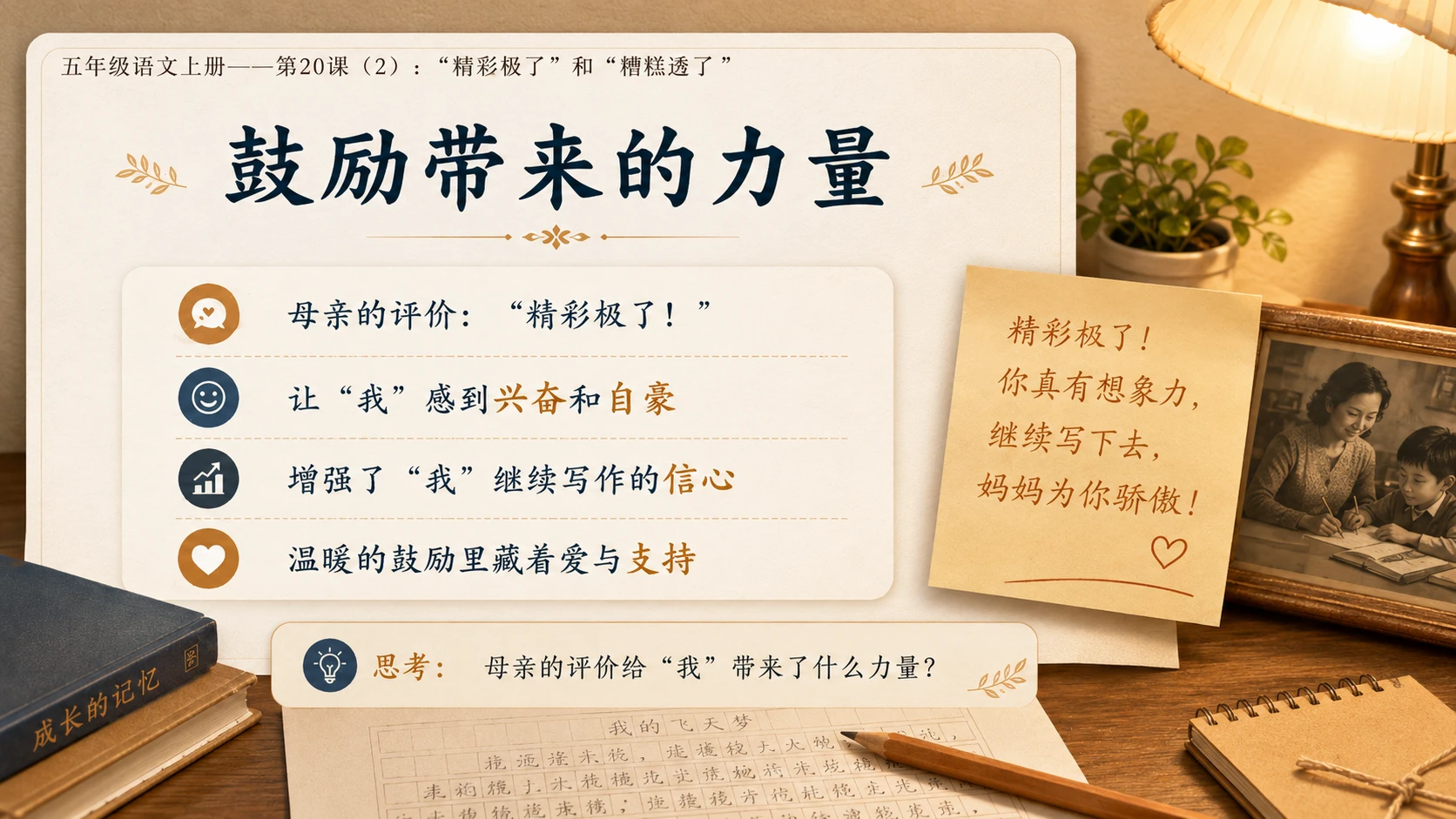 小学六年制统编教材系列课件——五年级语文上册第20课（2）：“精彩极了”和“糟糕透了” - 预览图4
