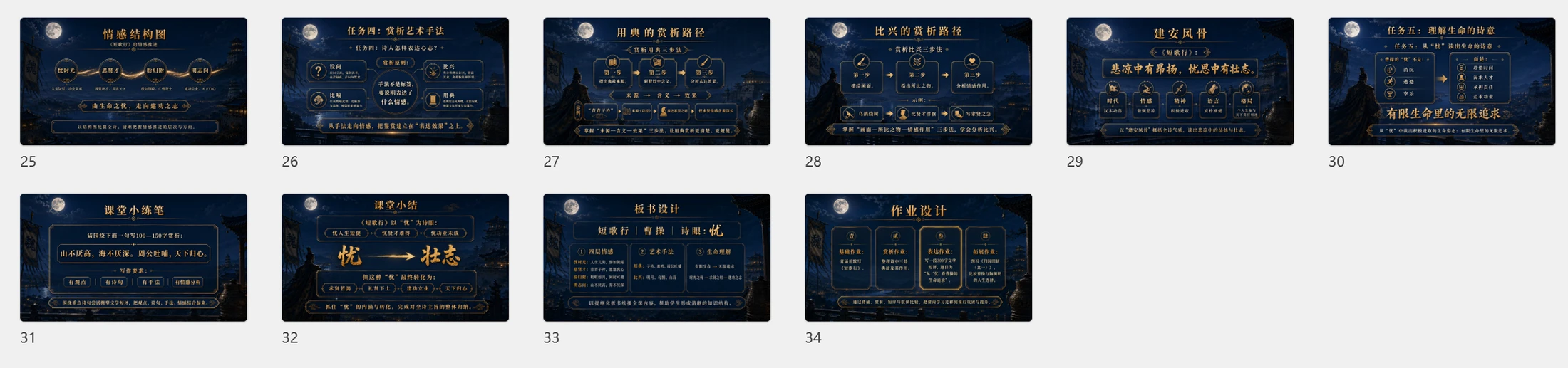 统编版高中语文必修上册《短歌行》 - 预览图8