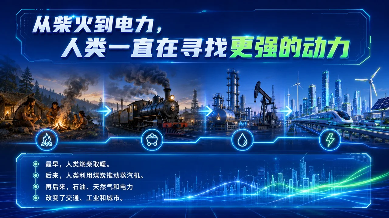 新能源启蒙课《未来世界的绿色动力》青少年科学科普PPT课件 - 预览图3