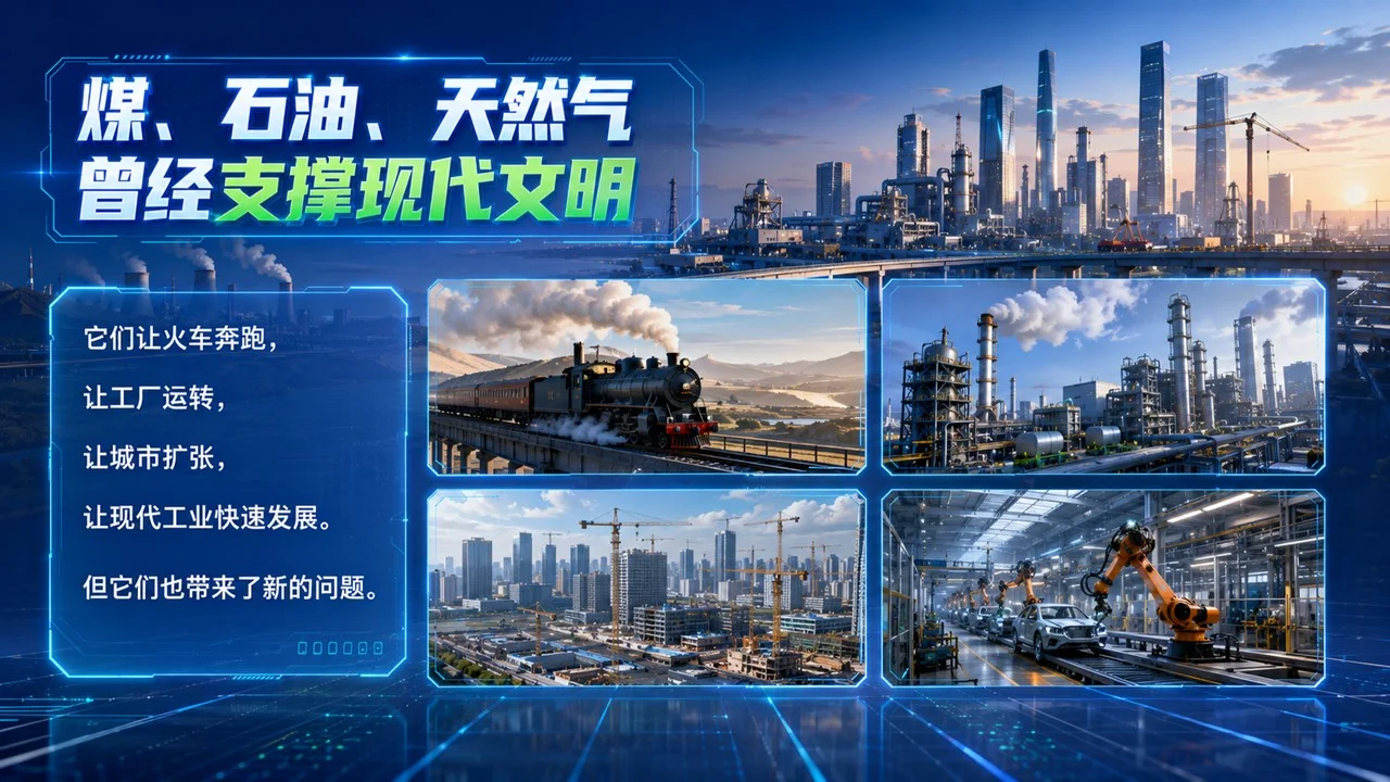 新能源启蒙课《未来世界的绿色动力》青少年科学科普PPT课件 - 预览图4