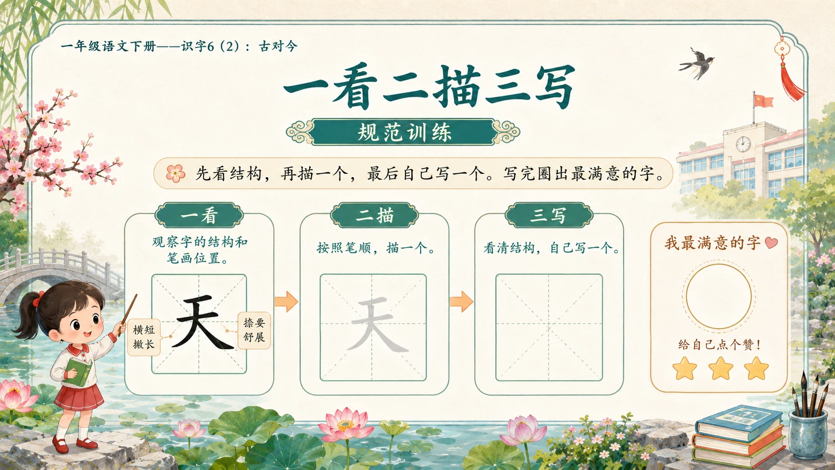 小学六年制统编教材系列课件——一年级语文下册：古对今（2） - 预览图8