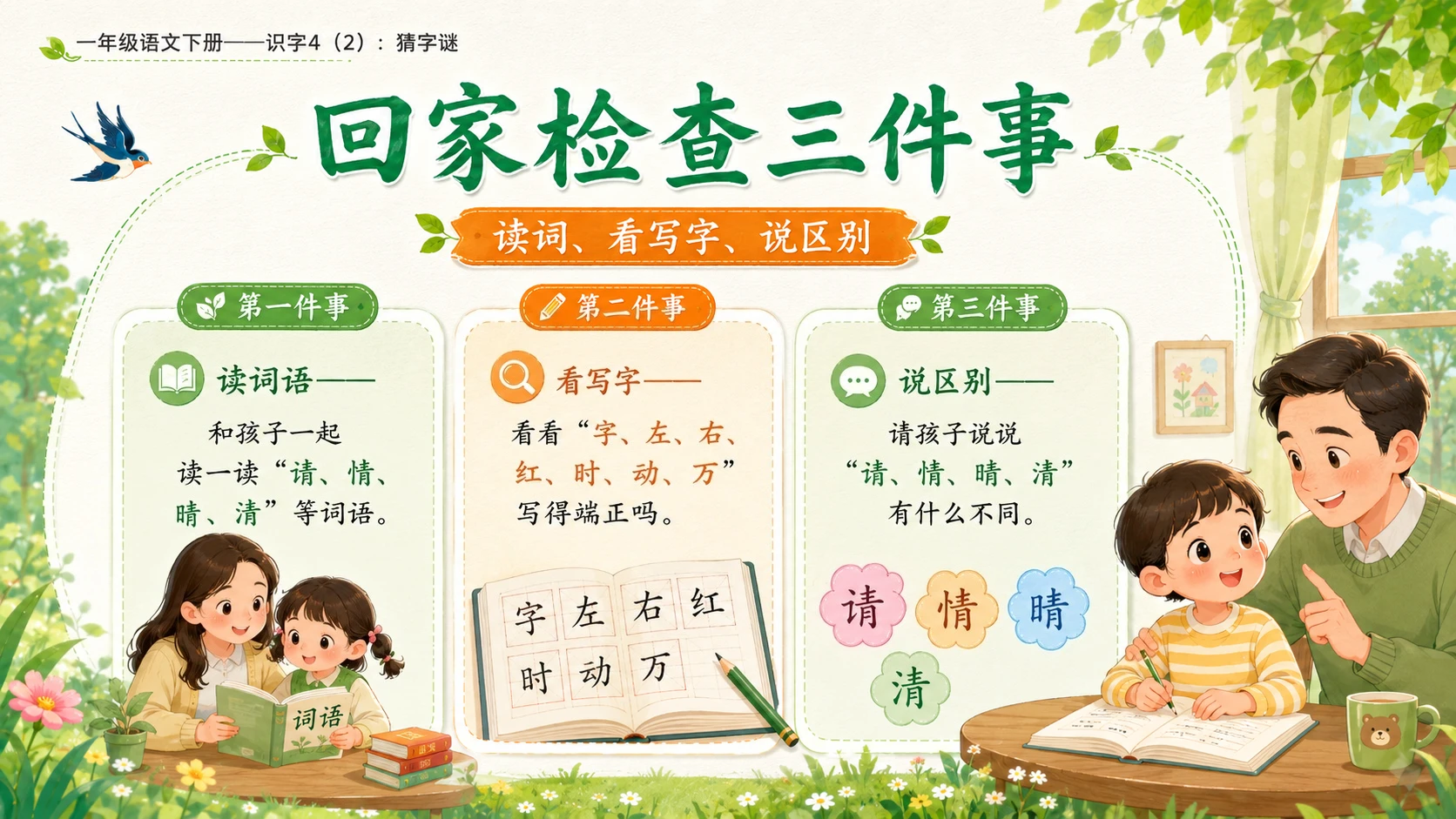 小学六年制统编教材系列课件——一年级语文下册：识字4 猜字谜（2） - 预览图17