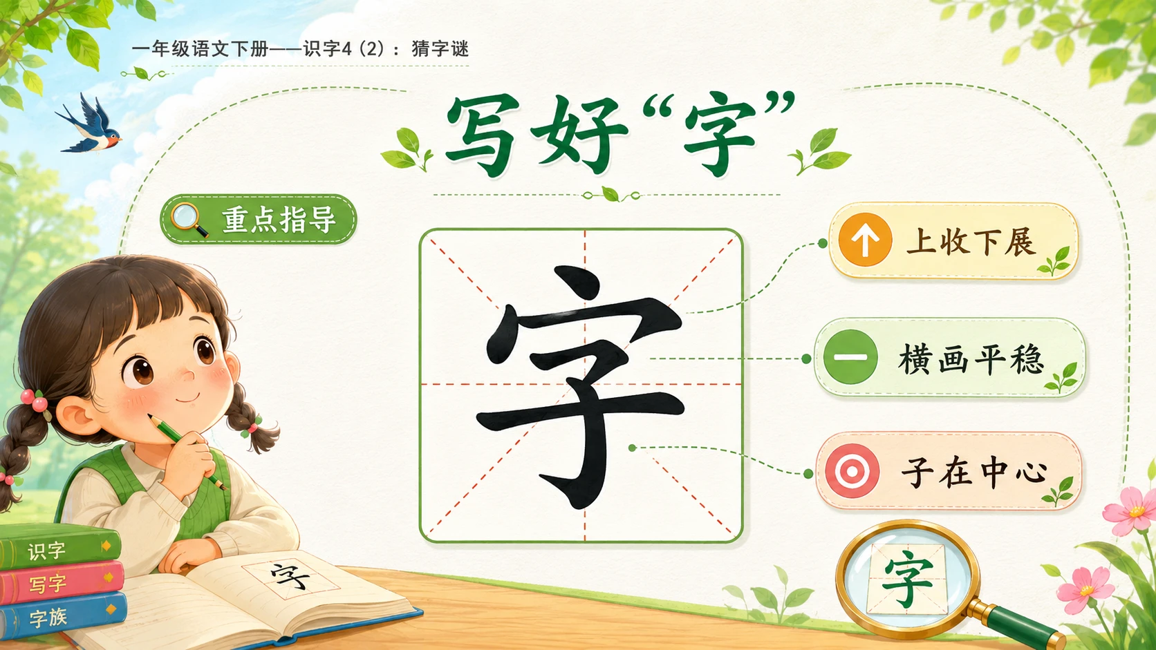 小学六年制统编教材系列课件——一年级语文下册：识字4 猜字谜（2） - 预览图8