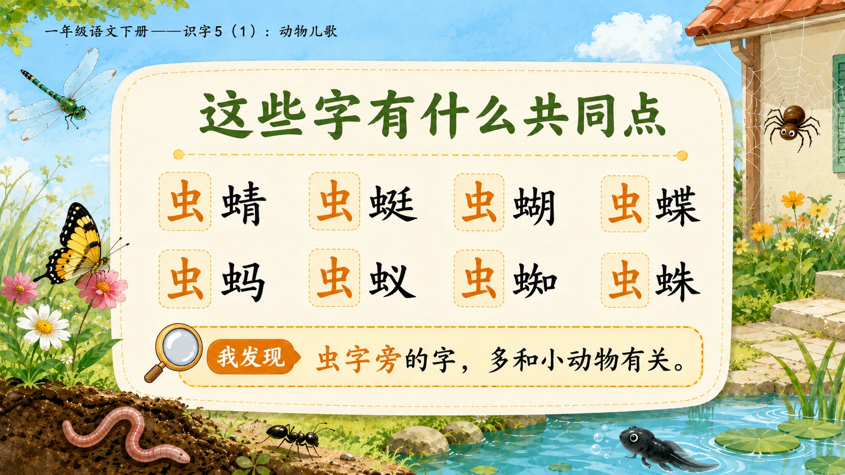 小学六年制统编教材系列课件——一年级语文下册：识字5 动物儿歌（1） - 预览图7