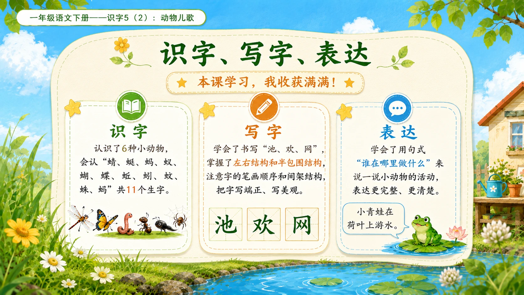 小学六年制统编教材系列课件——一年级语文下册：识字5 动物儿歌（2） - 预览图17