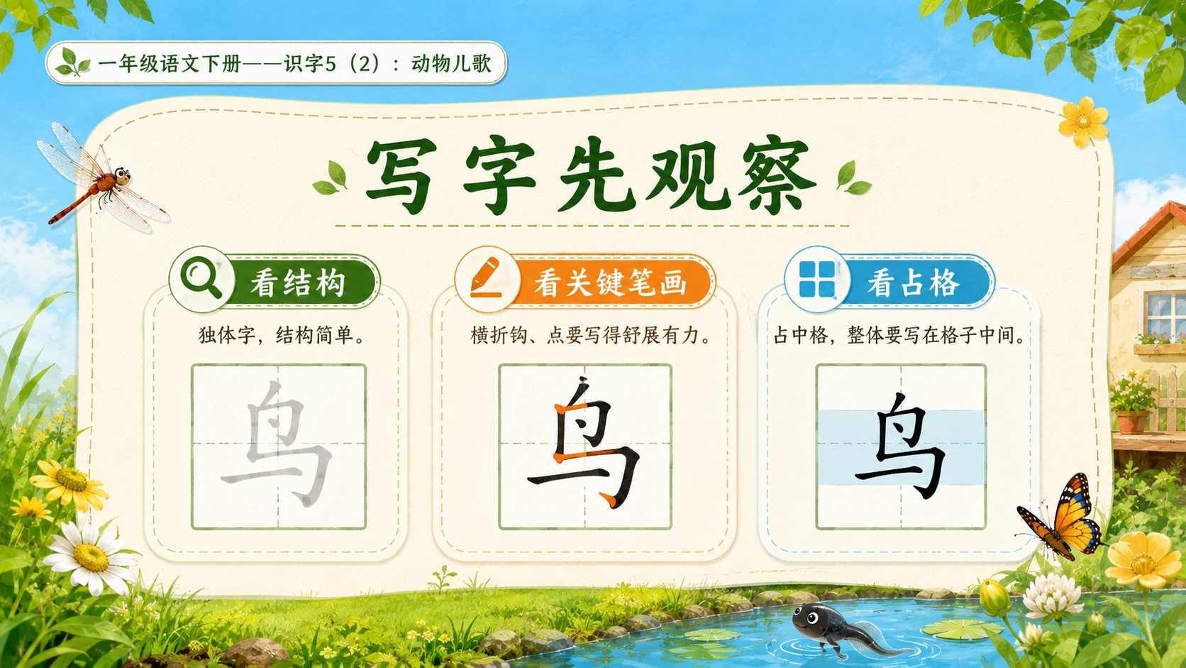 小学六年制统编教材系列课件——一年级语文下册：识字5 动物儿歌（2） - 预览图4