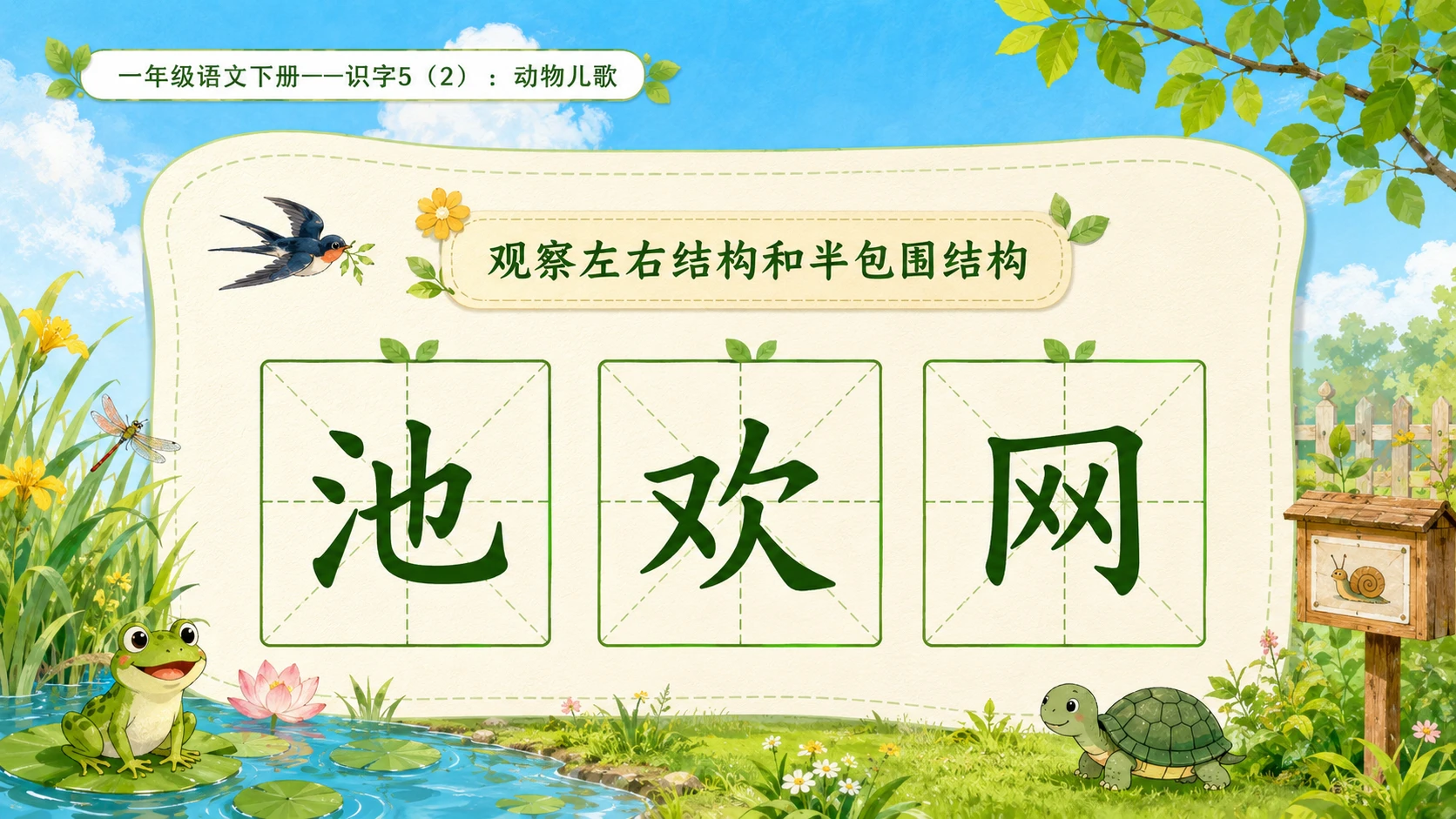 小学六年制统编教材系列课件——一年级语文下册：识字5 动物儿歌（2） - 预览图6