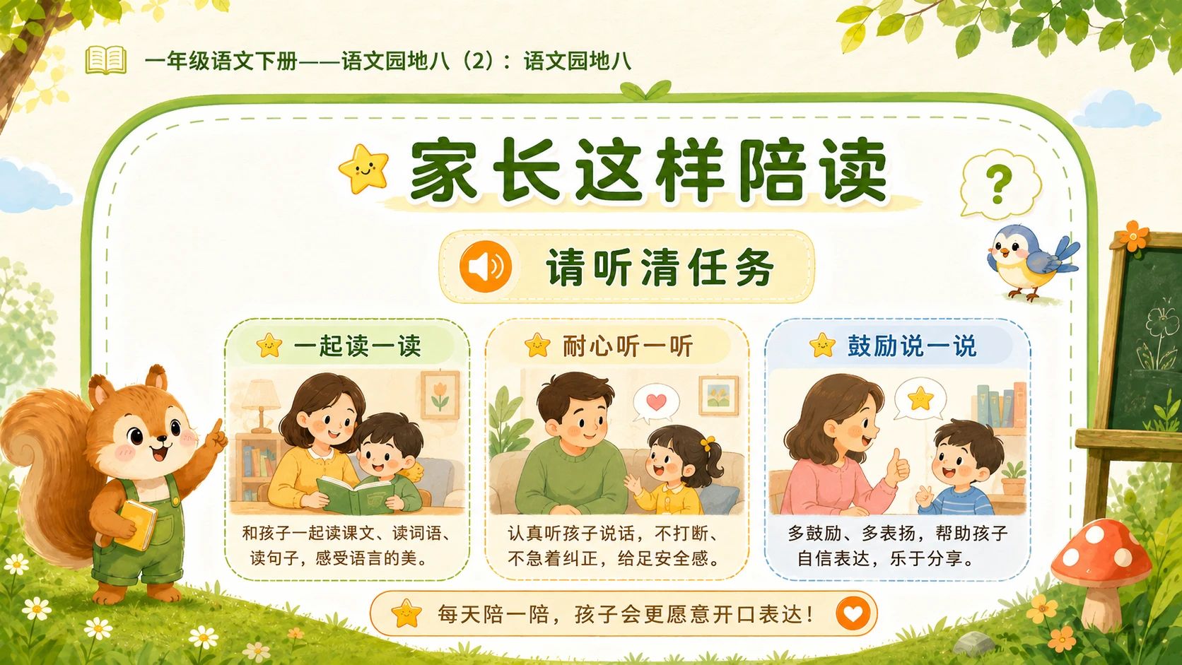 小学六年制统编教材系列课件——一年级语文下册：语文园地八（2） - 预览图16