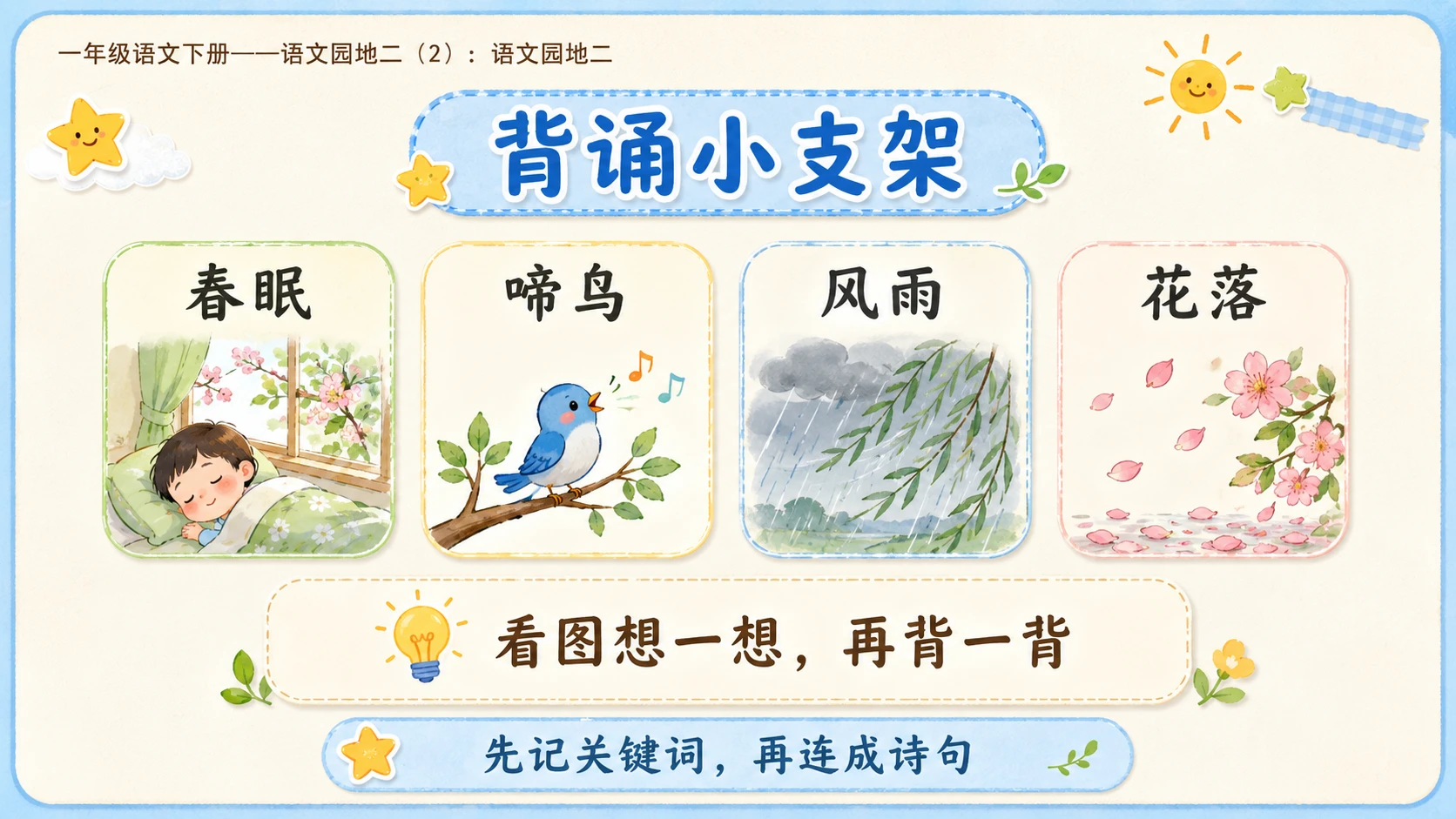 小学六年制统编教材系列课件——一年级语文下册：语文园地二（2） - 预览图10