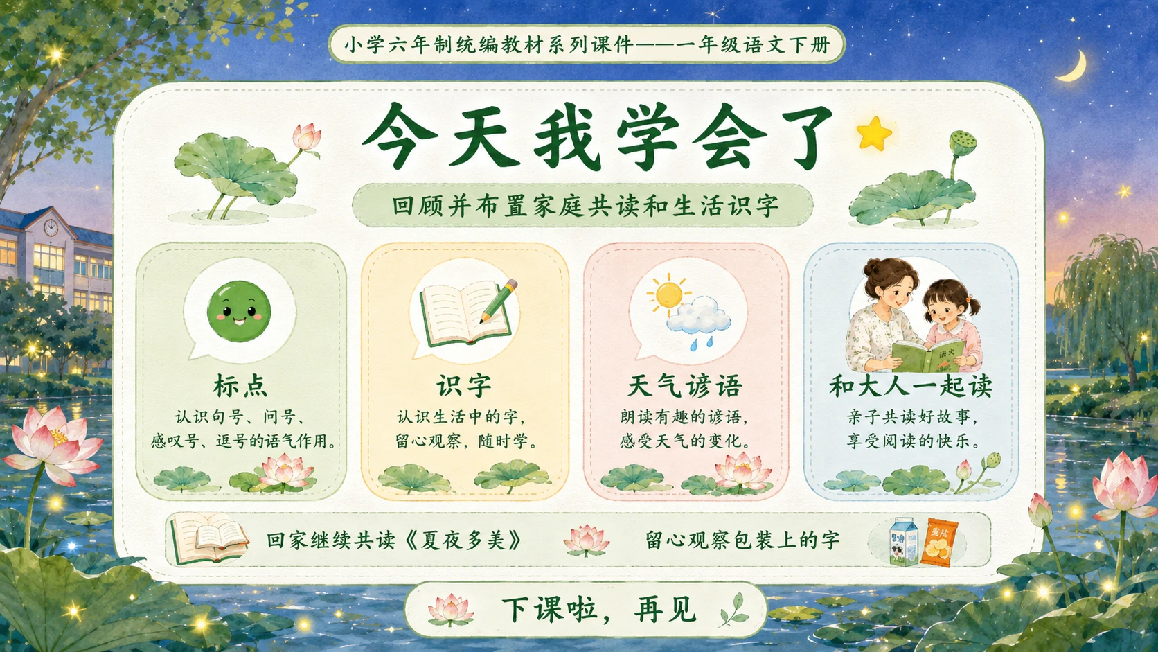 小学六年制统编教材系列课件——一年级语文下册：语文园地六（2） - 预览图18
