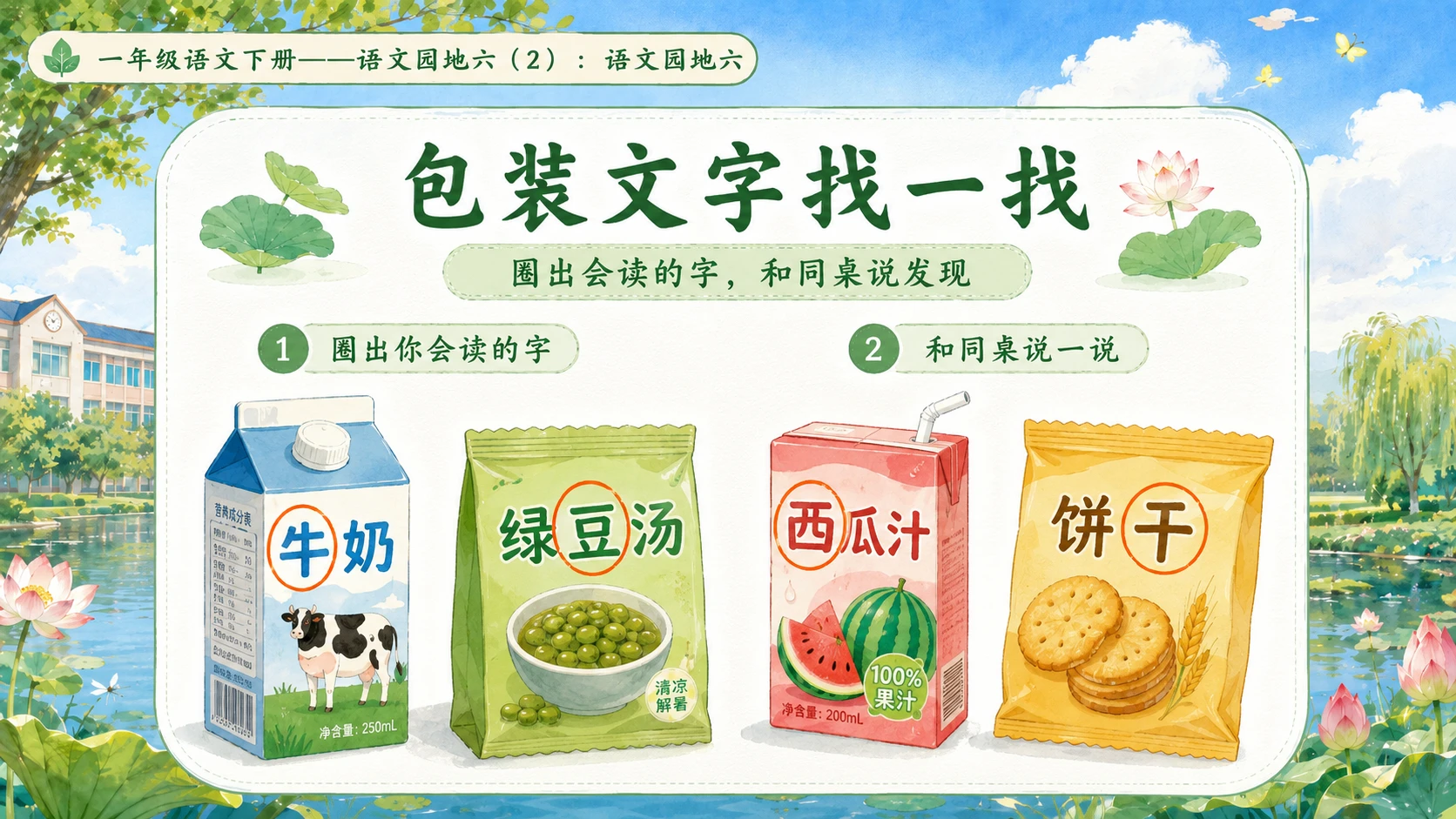 小学六年制统编教材系列课件——一年级语文下册：语文园地六（2） - 预览图8
