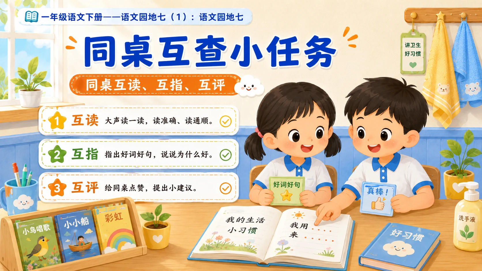 小学六年制统编教材系列课件——一年级语文下册：语文园地七（1） - 预览图11