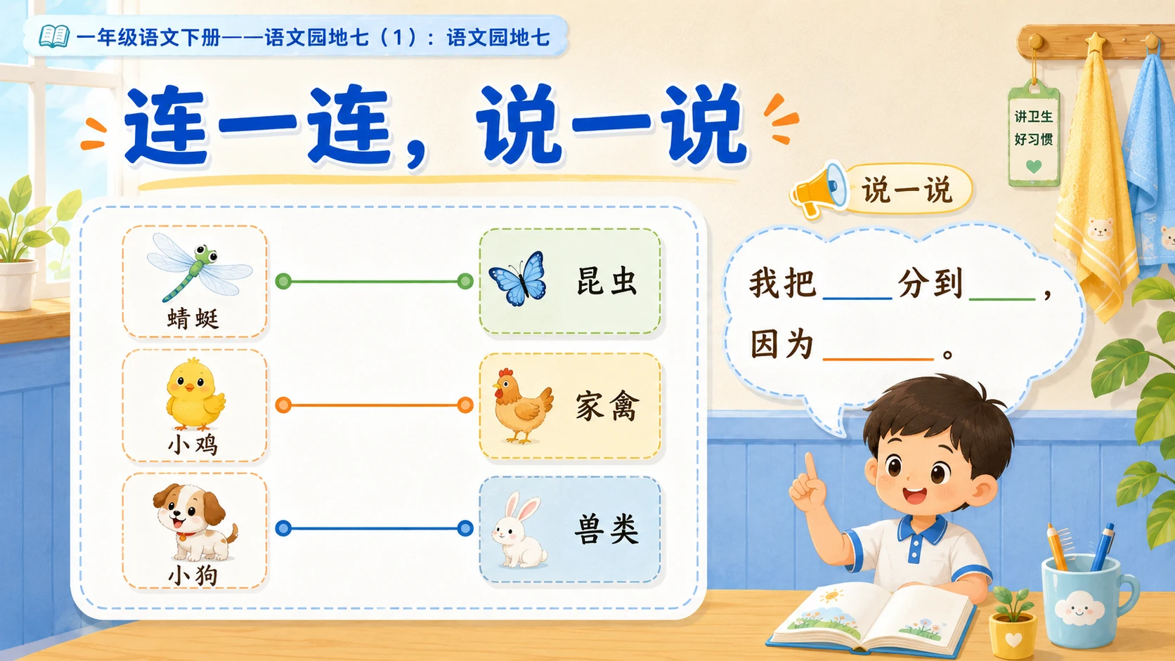 小学六年制统编教材系列课件——一年级语文下册：语文园地七（1） - 预览图9