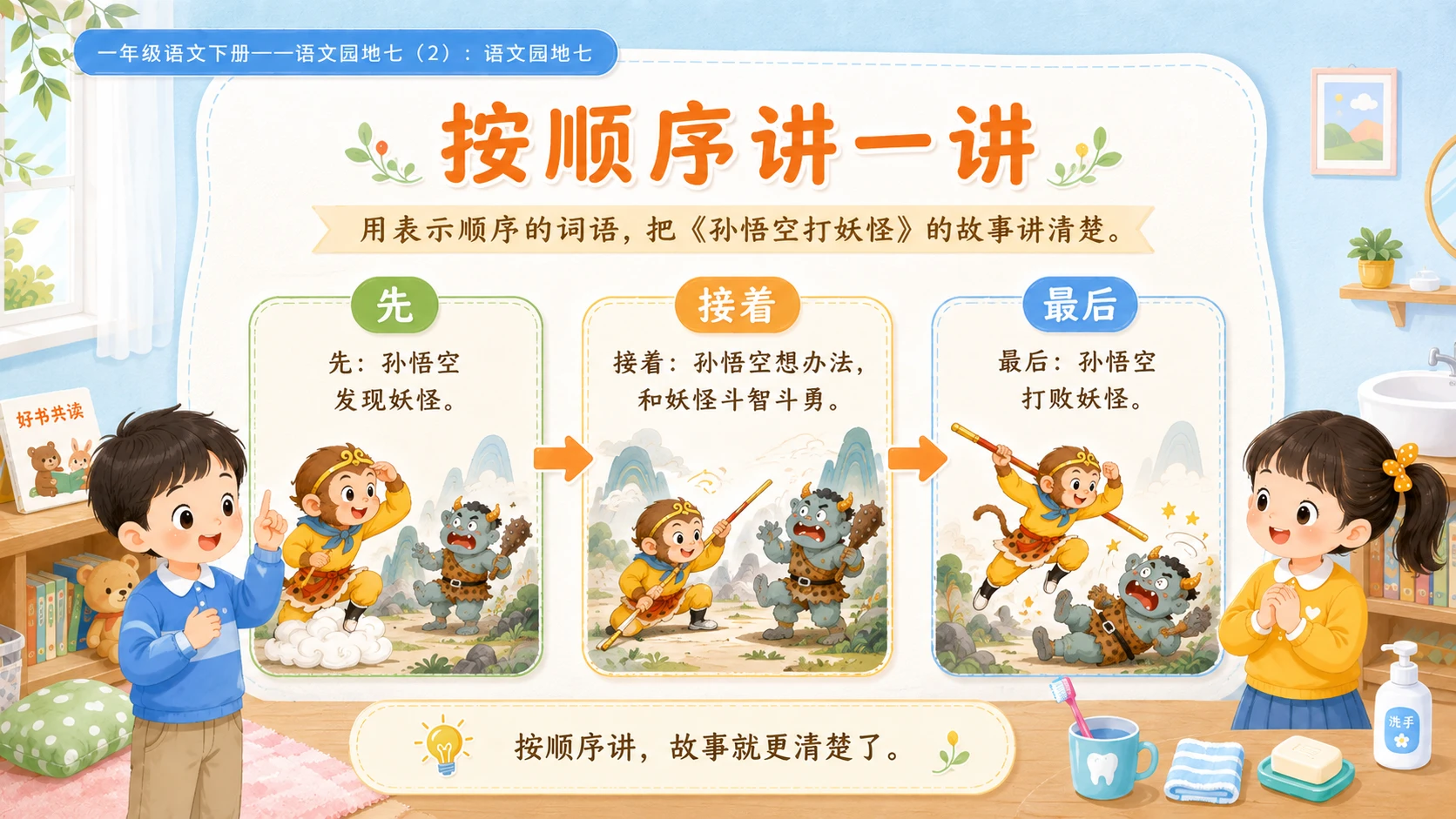 小学六年制统编教材系列课件——一年级语文下册：语文园地七（2） - 预览图12