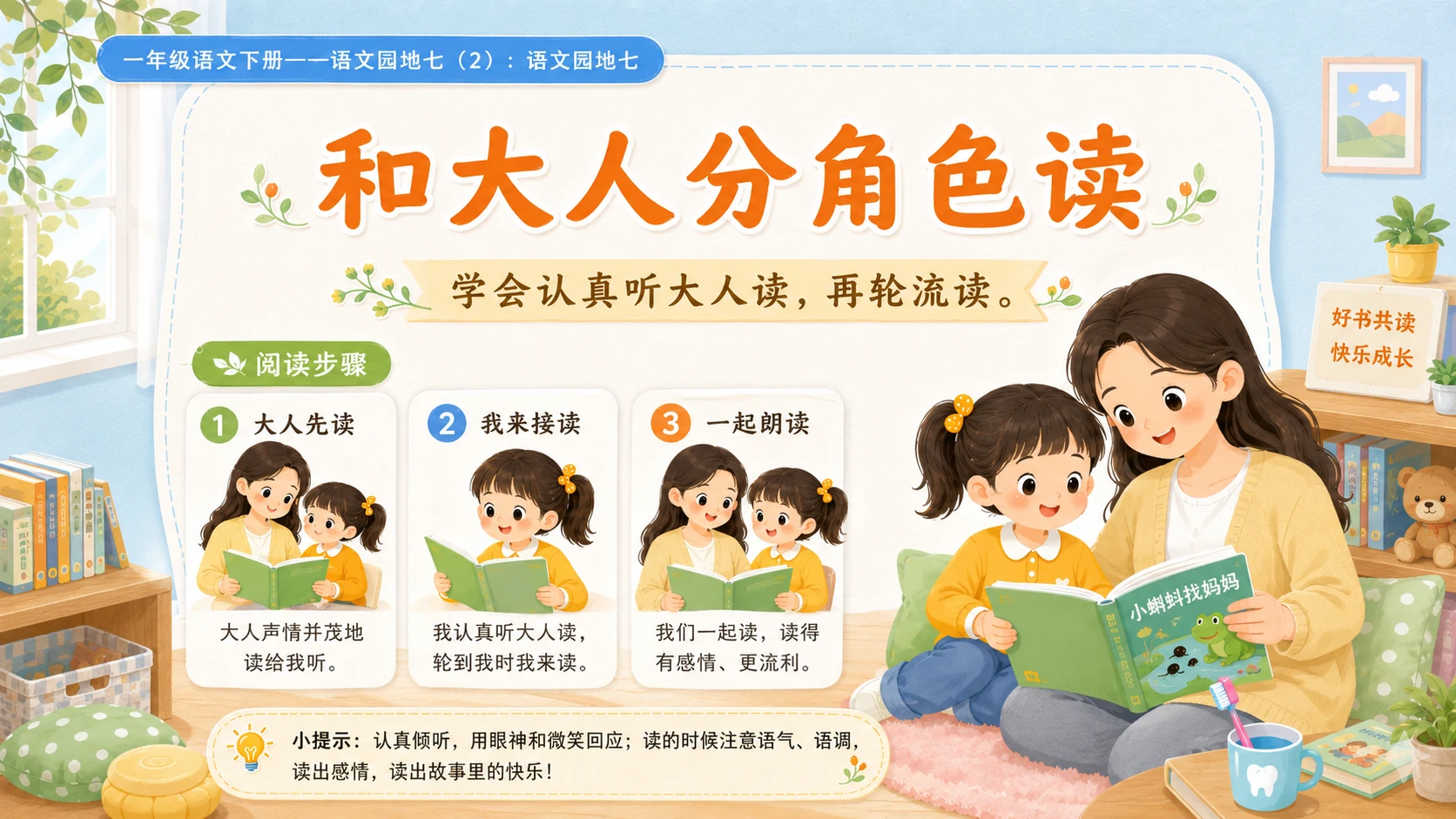 小学六年制统编教材系列课件——一年级语文下册：语文园地七（2） - 预览图10