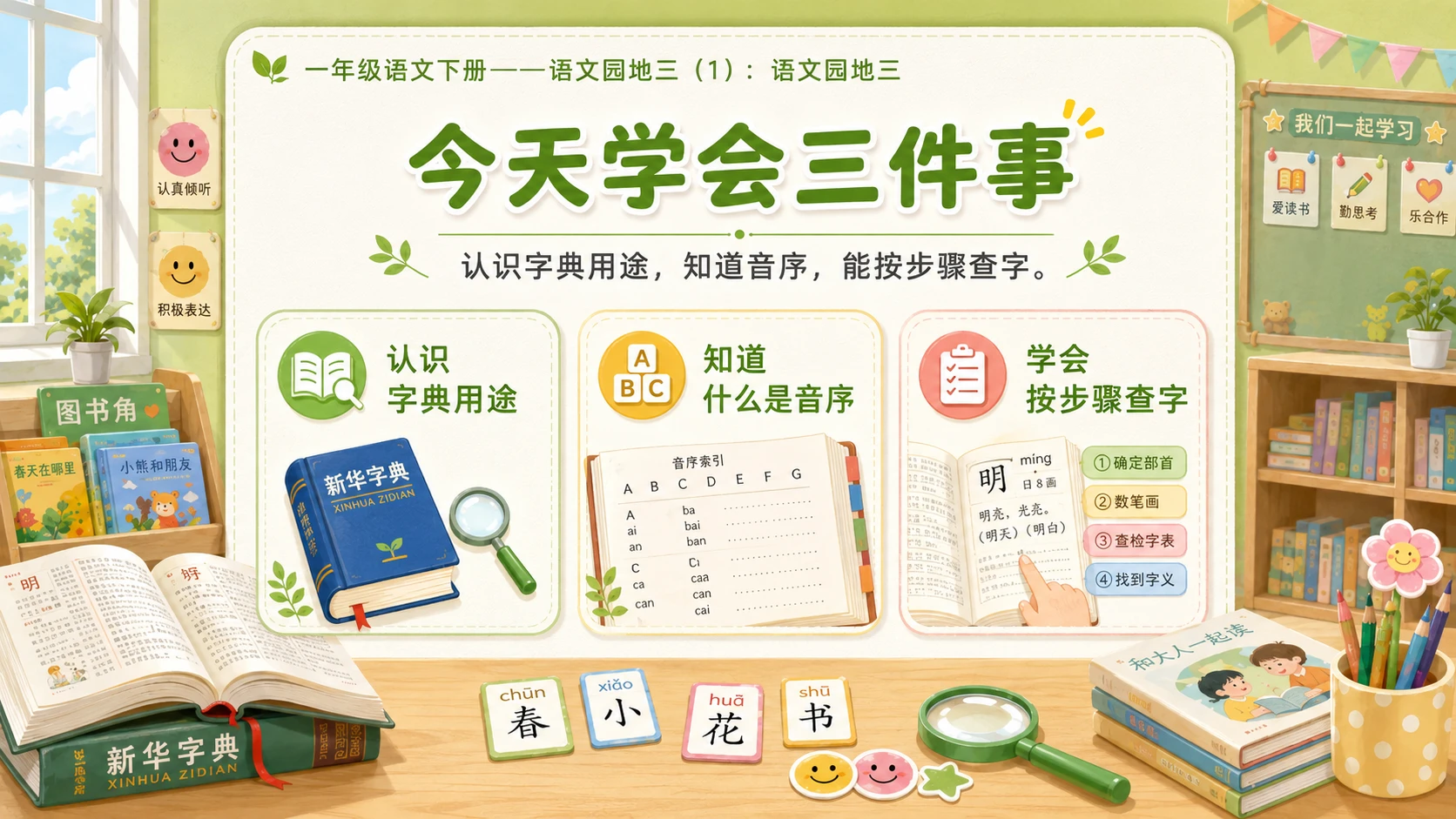 小学六年制统编教材系列课件——一年级语文下册：语文园地三（1） - 预览图2