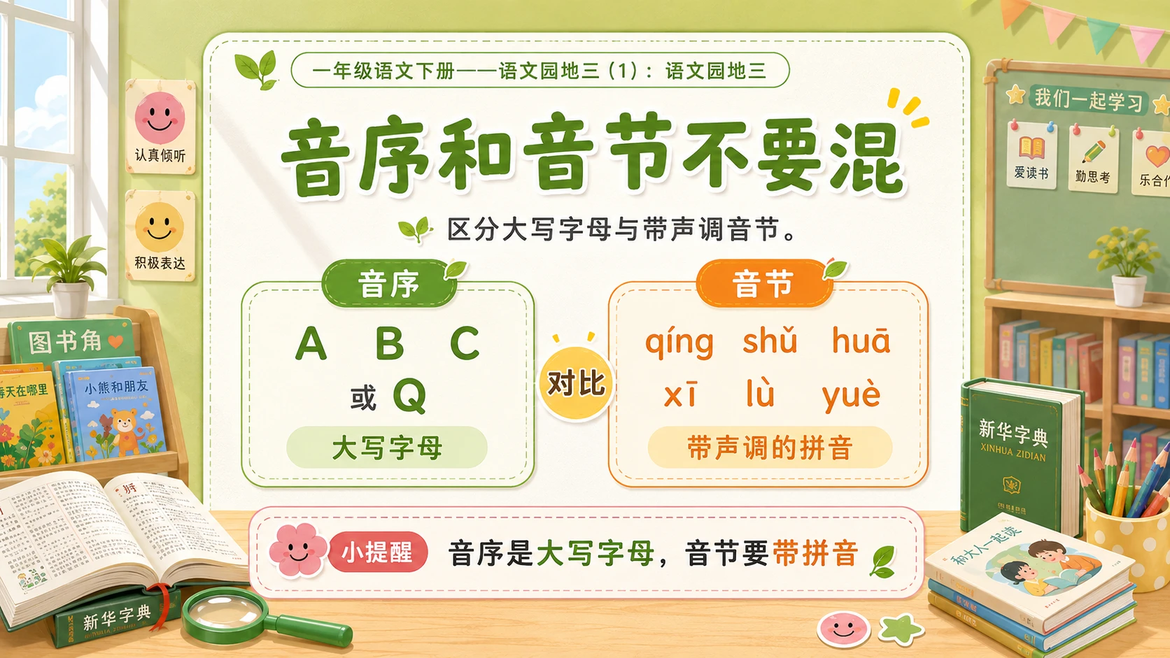 小学六年制统编教材系列课件——一年级语文下册：语文园地三（1） - 预览图8