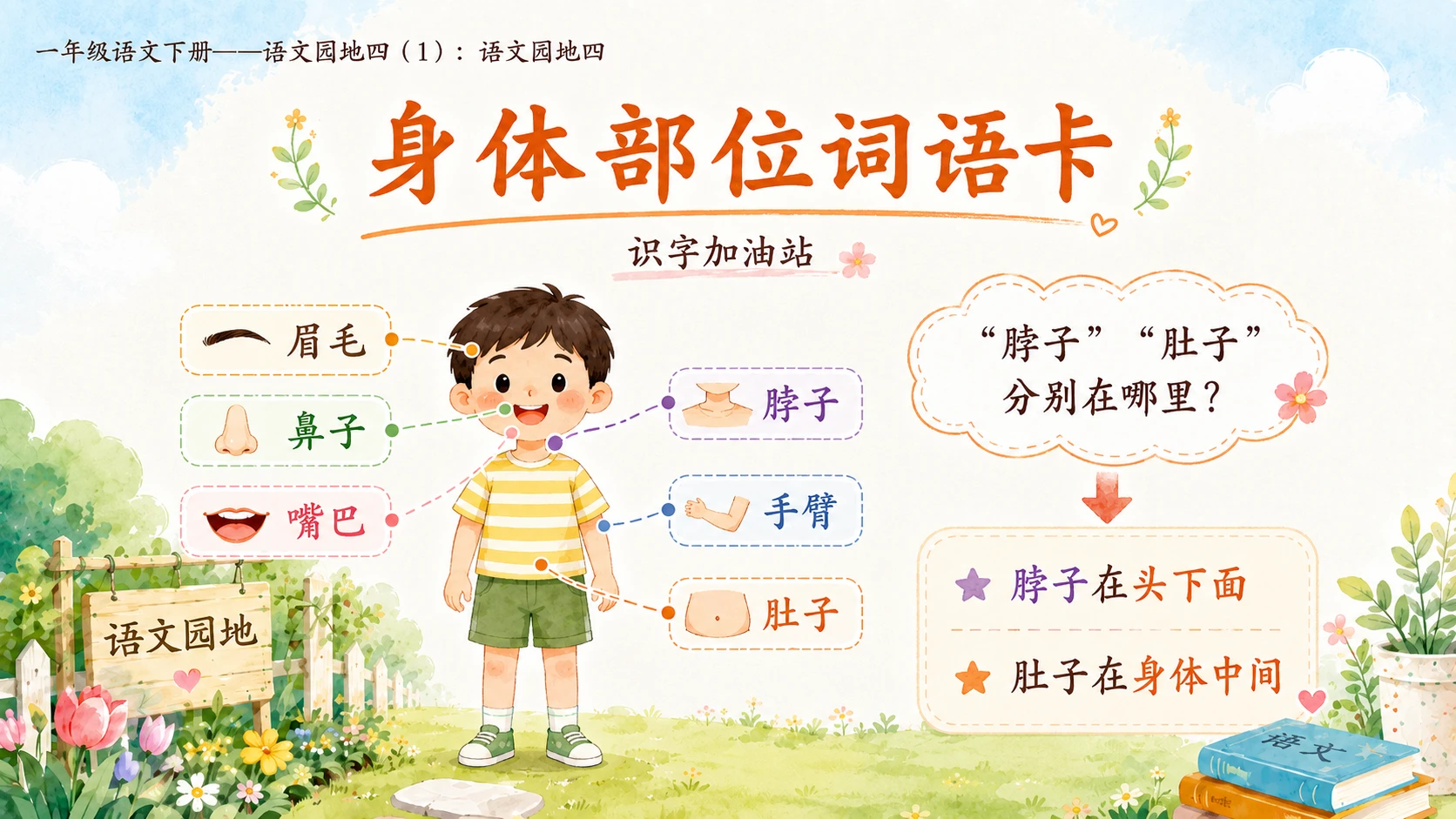 小学六年制统编教材系列课件——一年级语文下册：语文园地四（1） - 预览图4