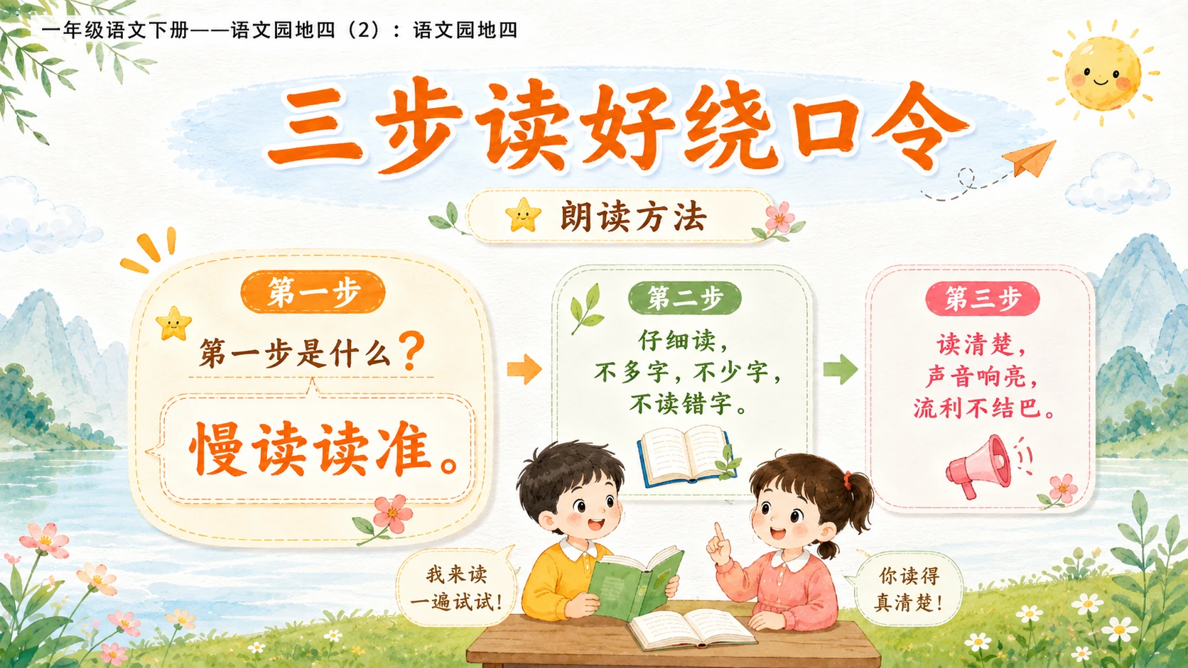 小学六年制统编教材系列课件——一年级语文下册：语文园地四（2） - 预览图12