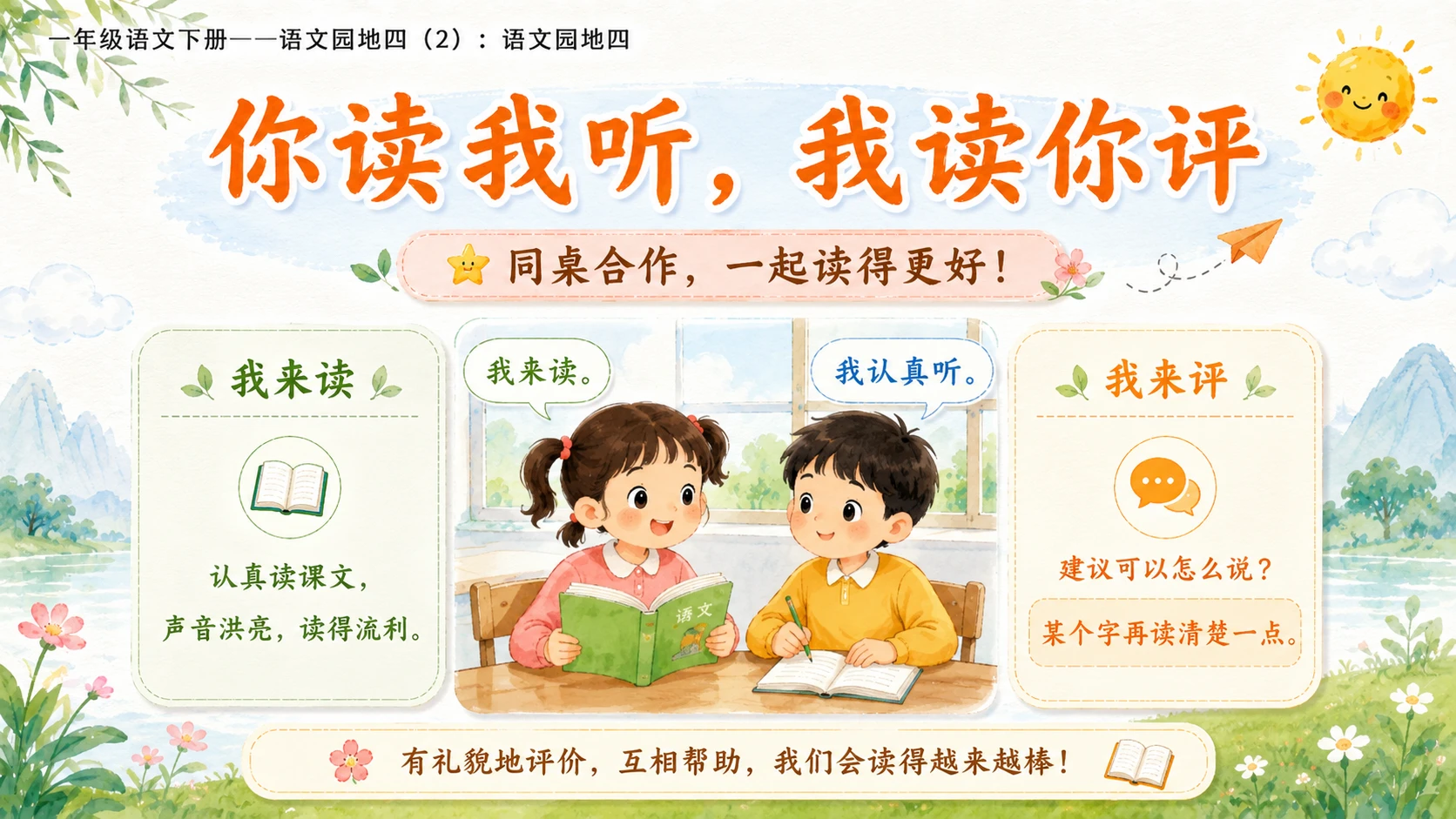 小学六年制统编教材系列课件——一年级语文下册：语文园地四（2） - 预览图13