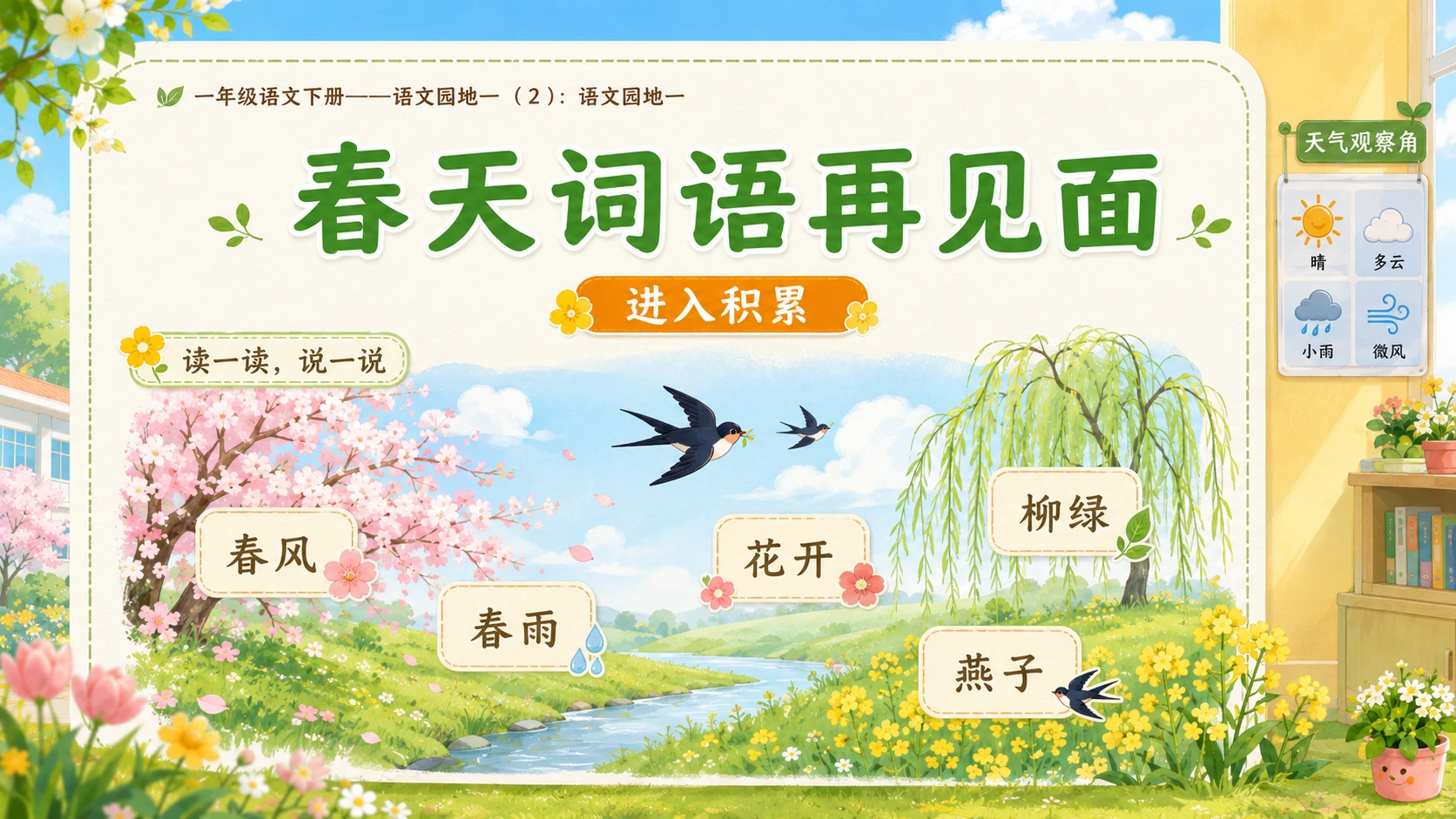 小学六年制统编教材系列课件——一年级语文下册：语文园地一（2） - 预览图4