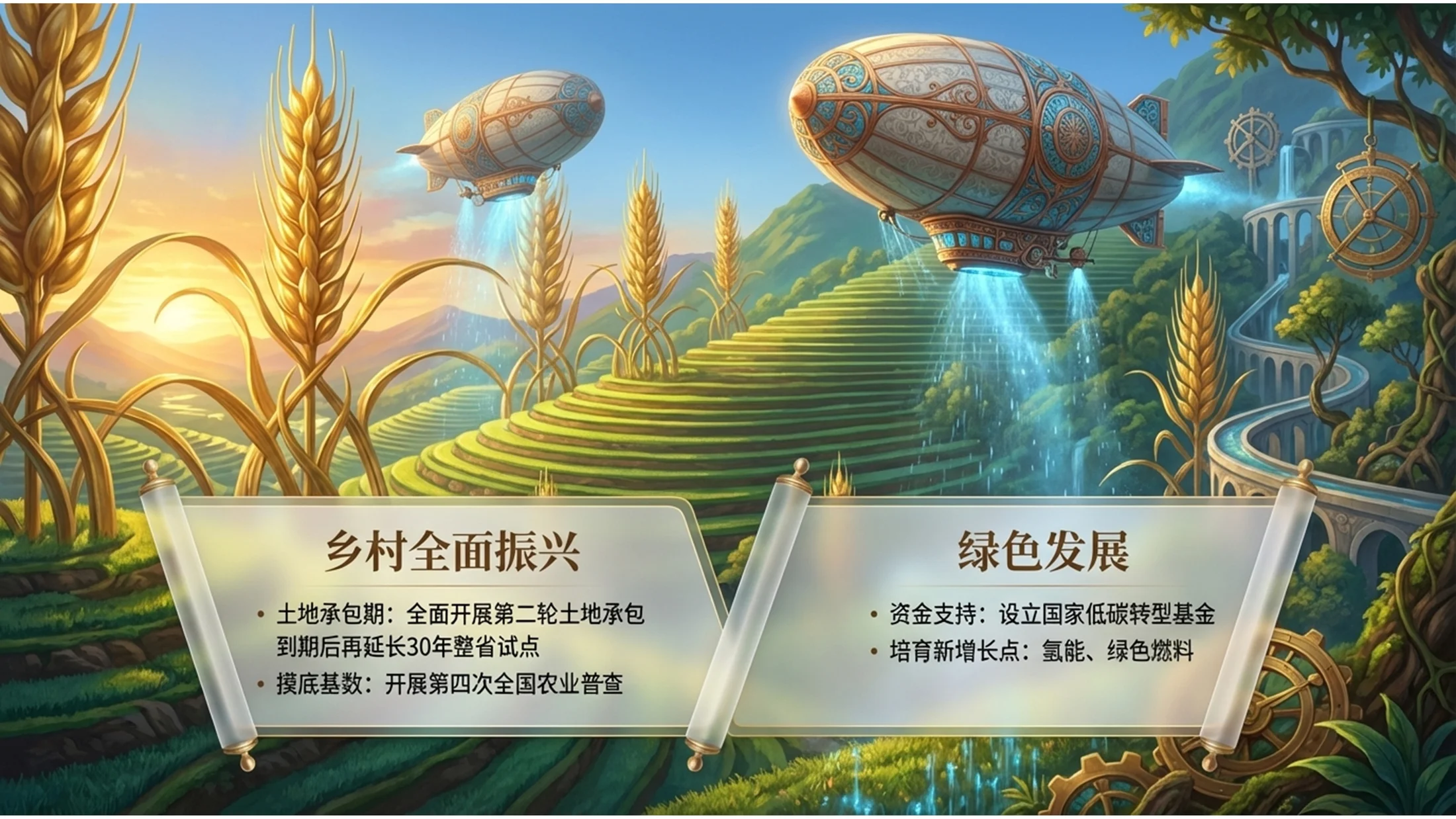 立体油画复古耶罗尼米斯・博斯风格政府工作报告PPT - 预览图9