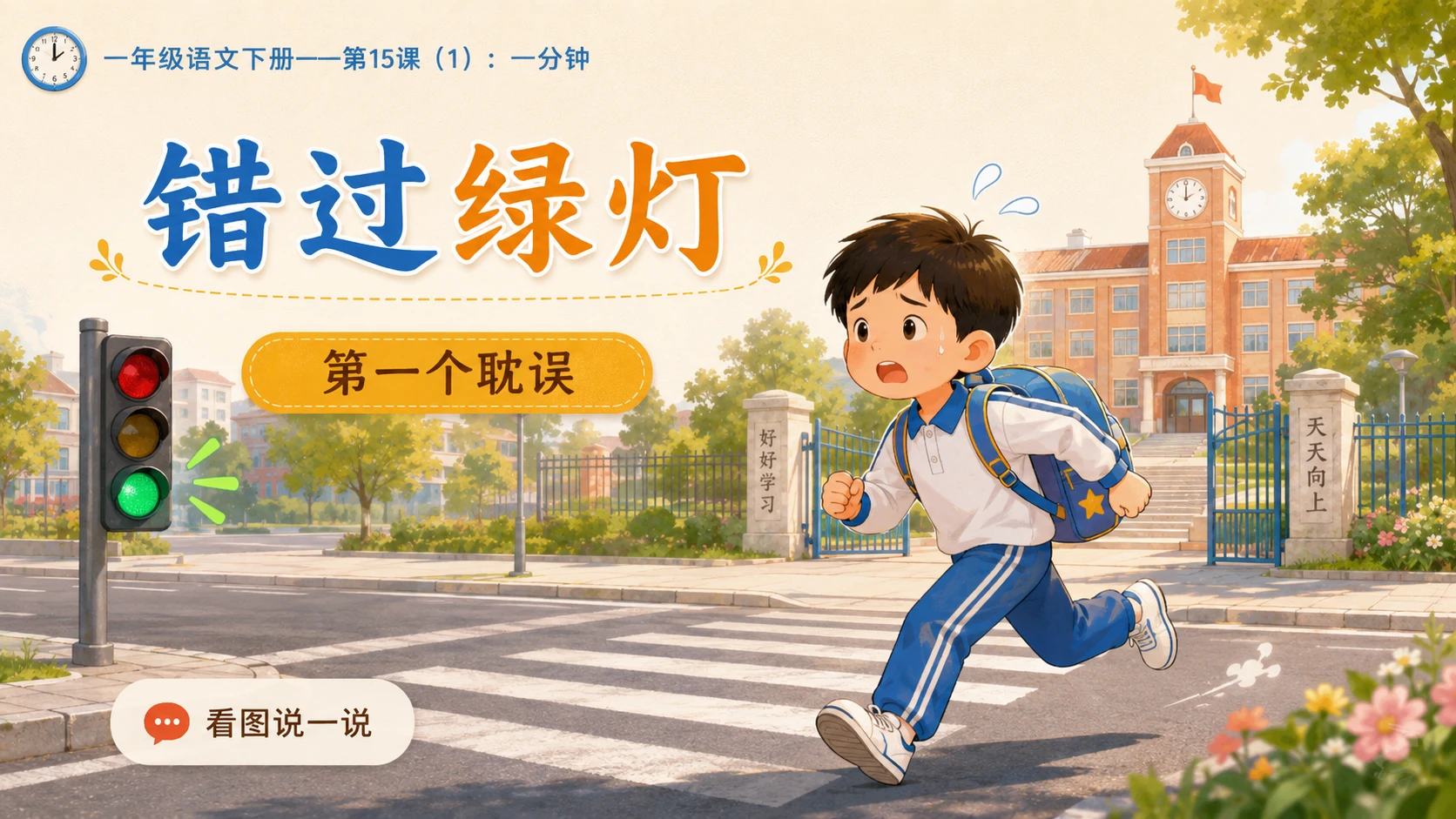 小学六年制统编教材系列课件——一年级语文下册第15课（1）：一分钟 - 预览图10