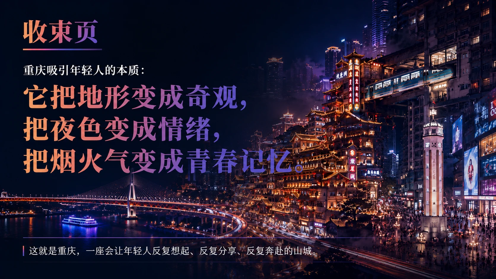 魔幻重庆：年轻人为什么奔赴山城？｜年轻人文旅消费洞察型PPT - 预览图8