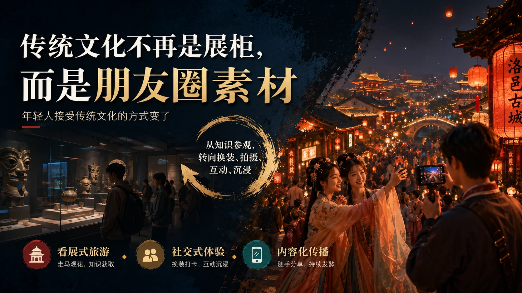 年轻人为什么奔赴一座“古代现场”｜年轻人文旅消费洞察型PPT - 预览图1