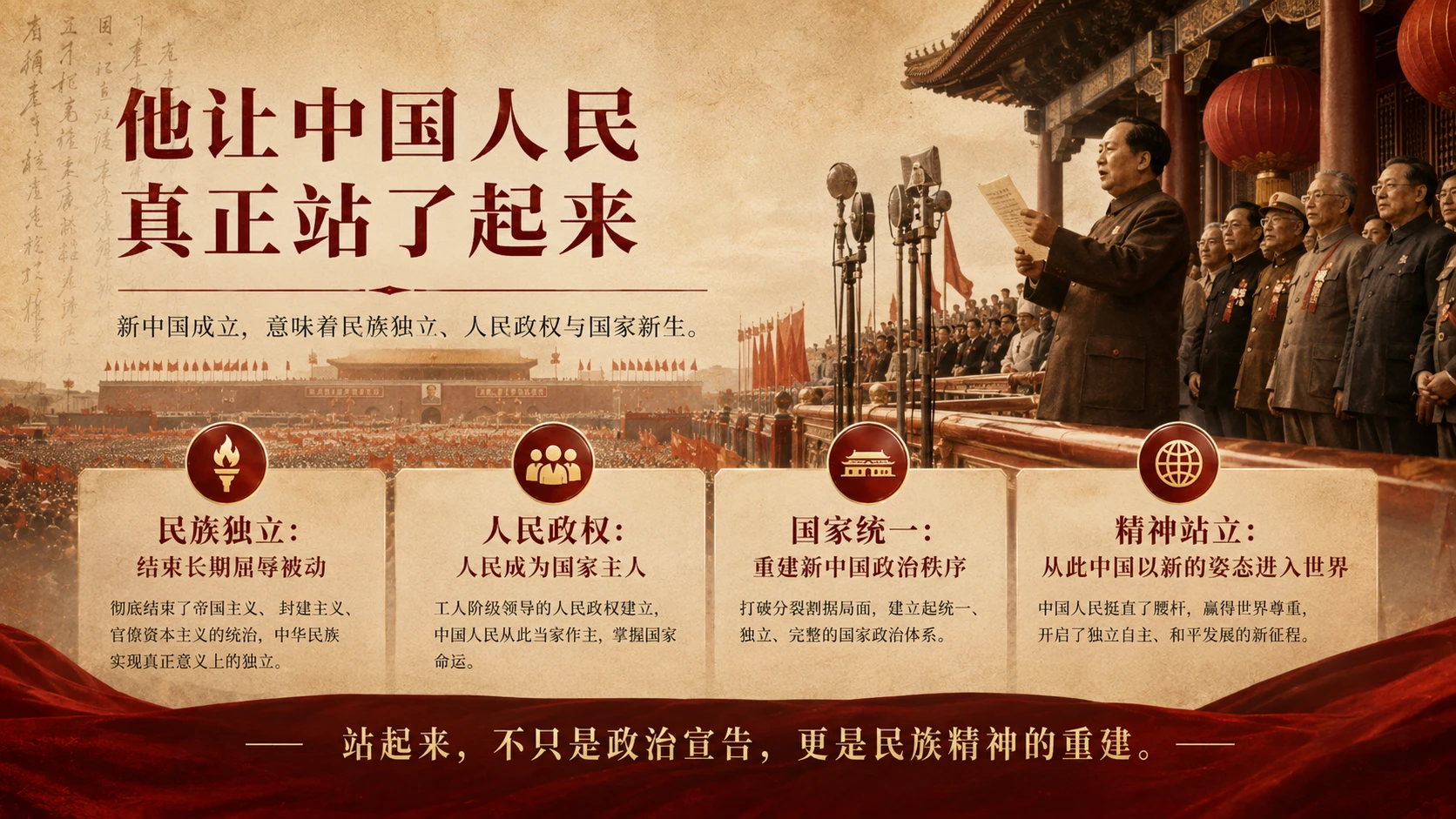 毛泽东：世界罕见的智慧型全能型人才｜毛主席逝世50周年纪念专题PPT - 预览图5