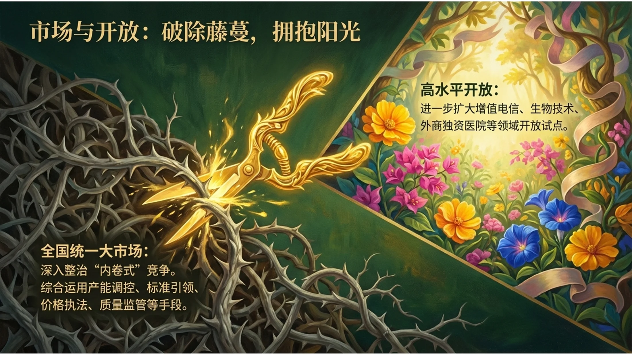 夸张立体绘画弗里达·卡罗风格政府工作报告PPT - 预览图10