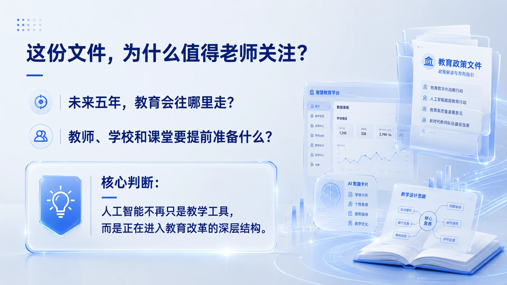 AI正在重写教育现场｜教育发展“十五五”规划中的AI教育8个关键信号PPT - 预览图1