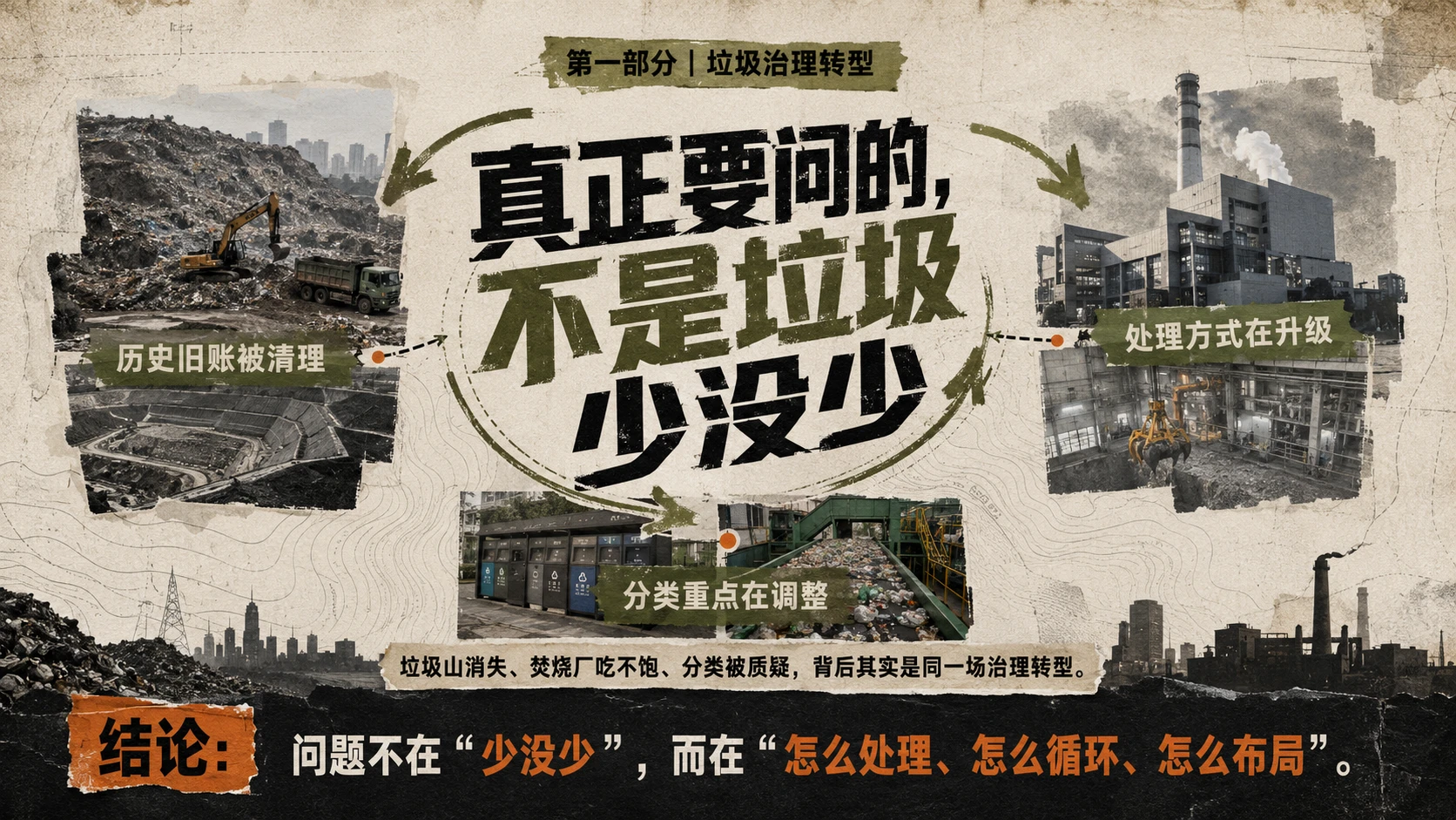“垃圾不够烧”？真相调查｜城市固废治理转型科普PPT - 预览图1