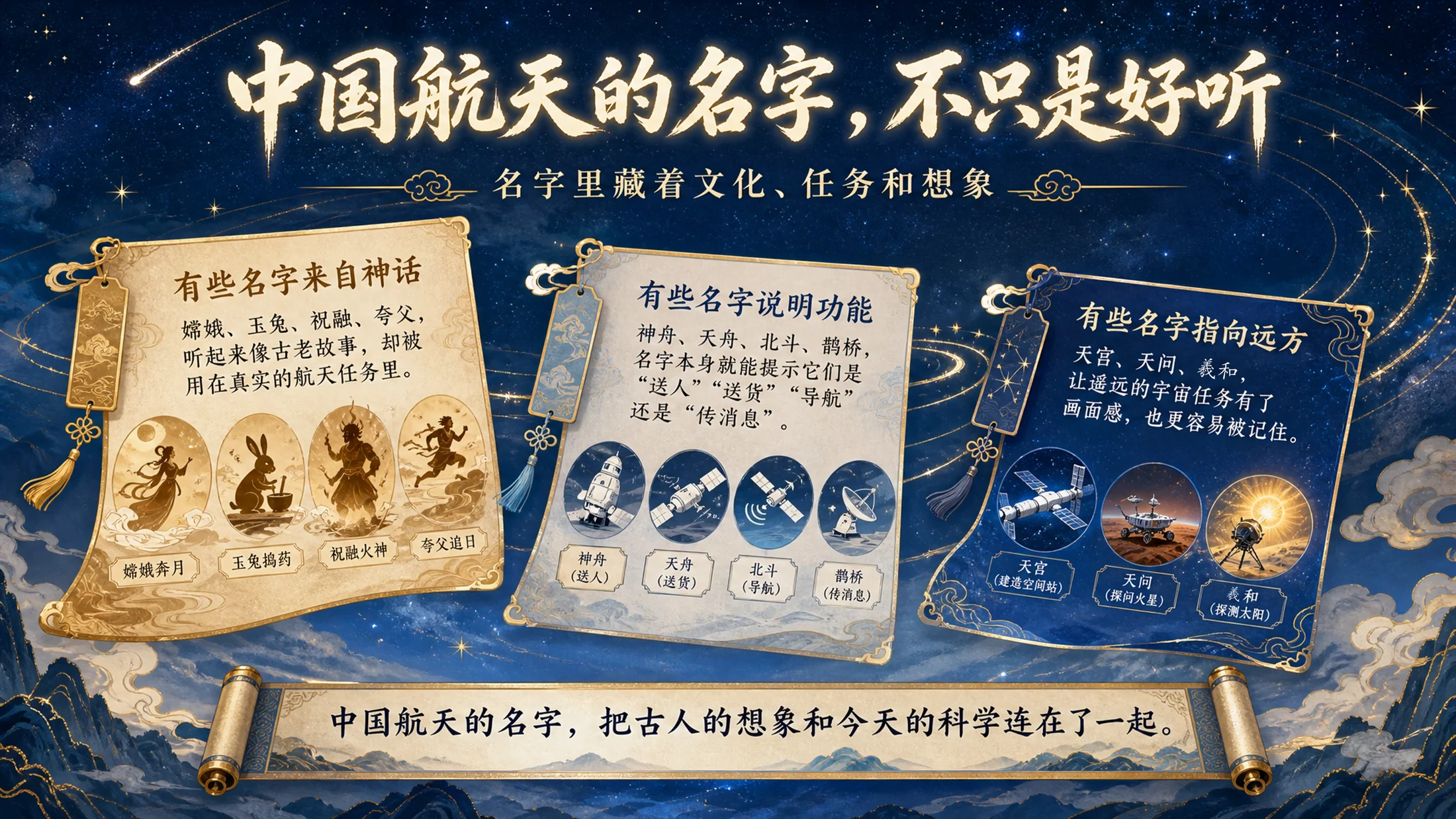 中国航天名字里的宇宙地图｜中国航天科普课PPT - 预览图2