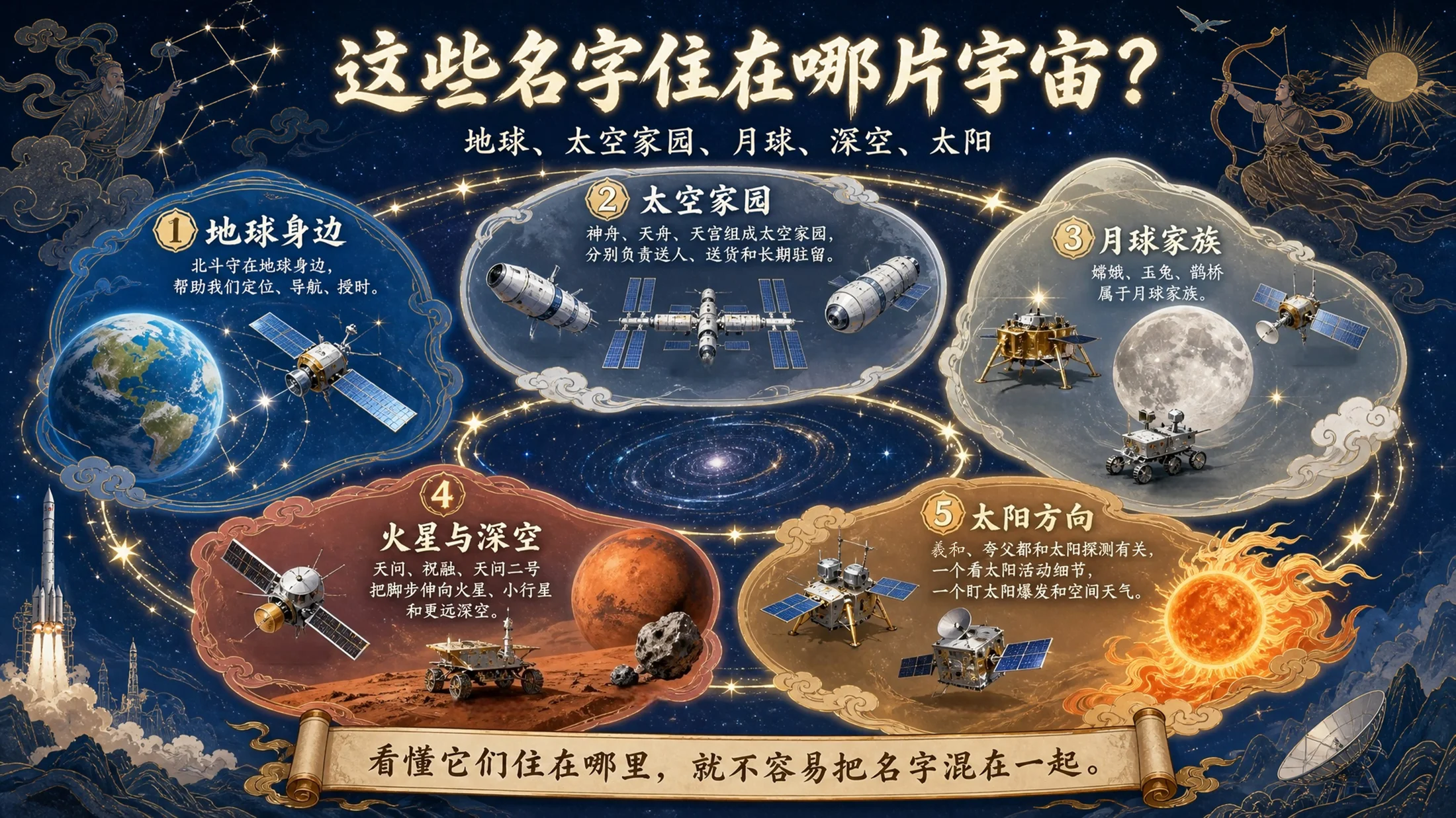 中国航天名字里的宇宙地图｜中国航天科普课PPT - 预览图3