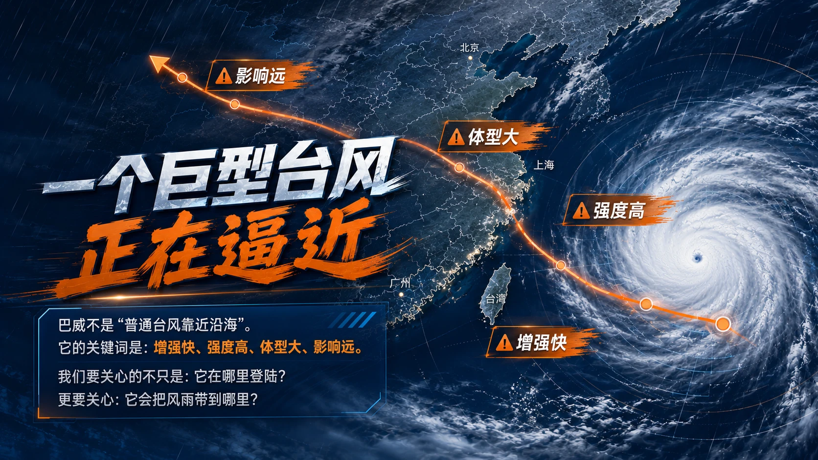 超强台风“巴威”｜气候灾害下的公众防灾科普课 PPT - 预览图1